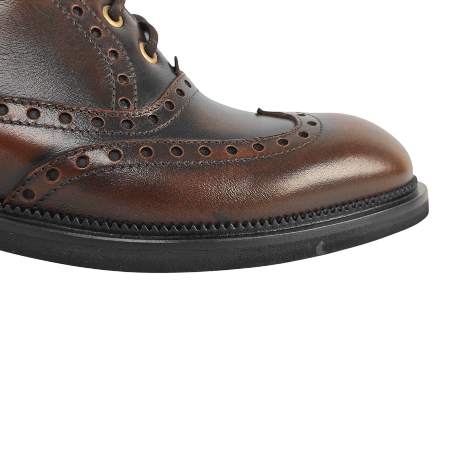 1450$ TESTONI Ankle Boot Shoes English Brushed Calf Caramel 8 UK / 9 US / 42 IT