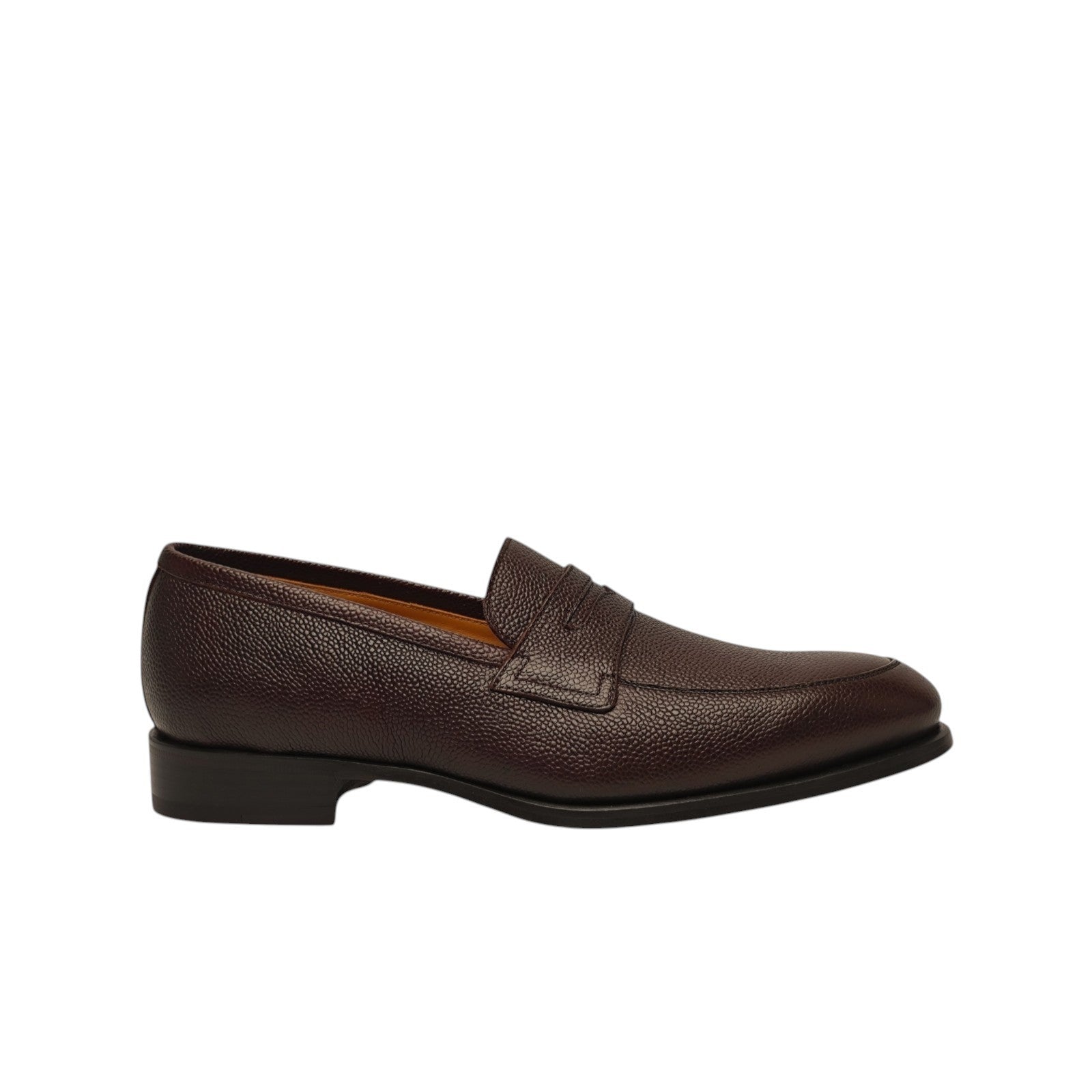 1250$ TESTONI Loafer Shoes Micro Grain Calf Cigar Brown 8 UK / 9 US / 42 IT