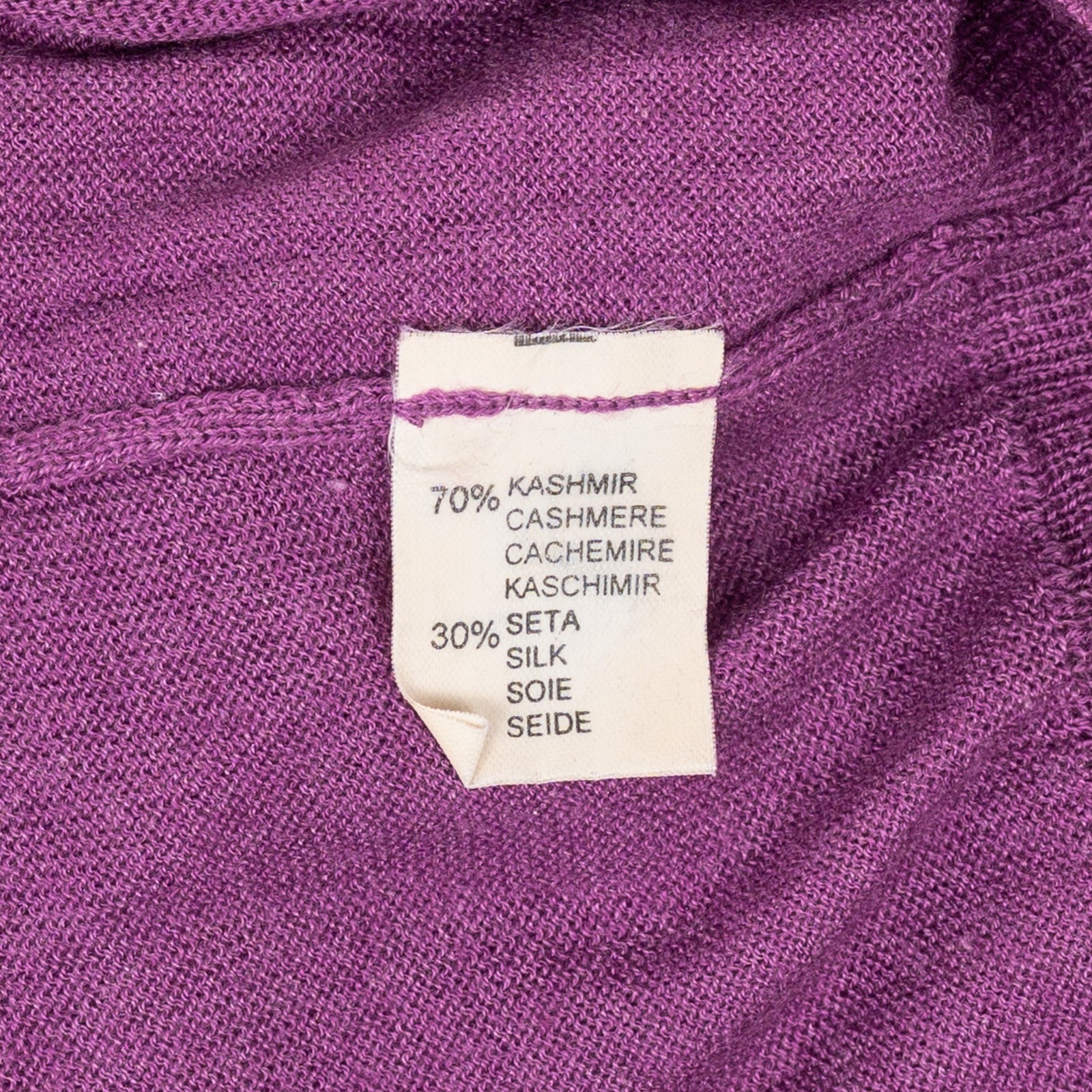 750$ RUBINACCI NAPOLI Prune Cardigan Soft Cashmere / Silk 40 US / 50 EU
