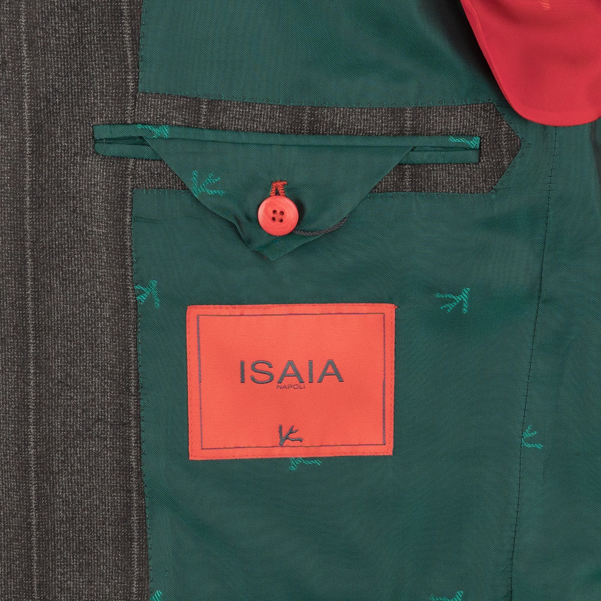 $6850 ISAIA NAPOLI "Marechiaro" Brown / Gray Suit Hand-Sewn Wool Striped