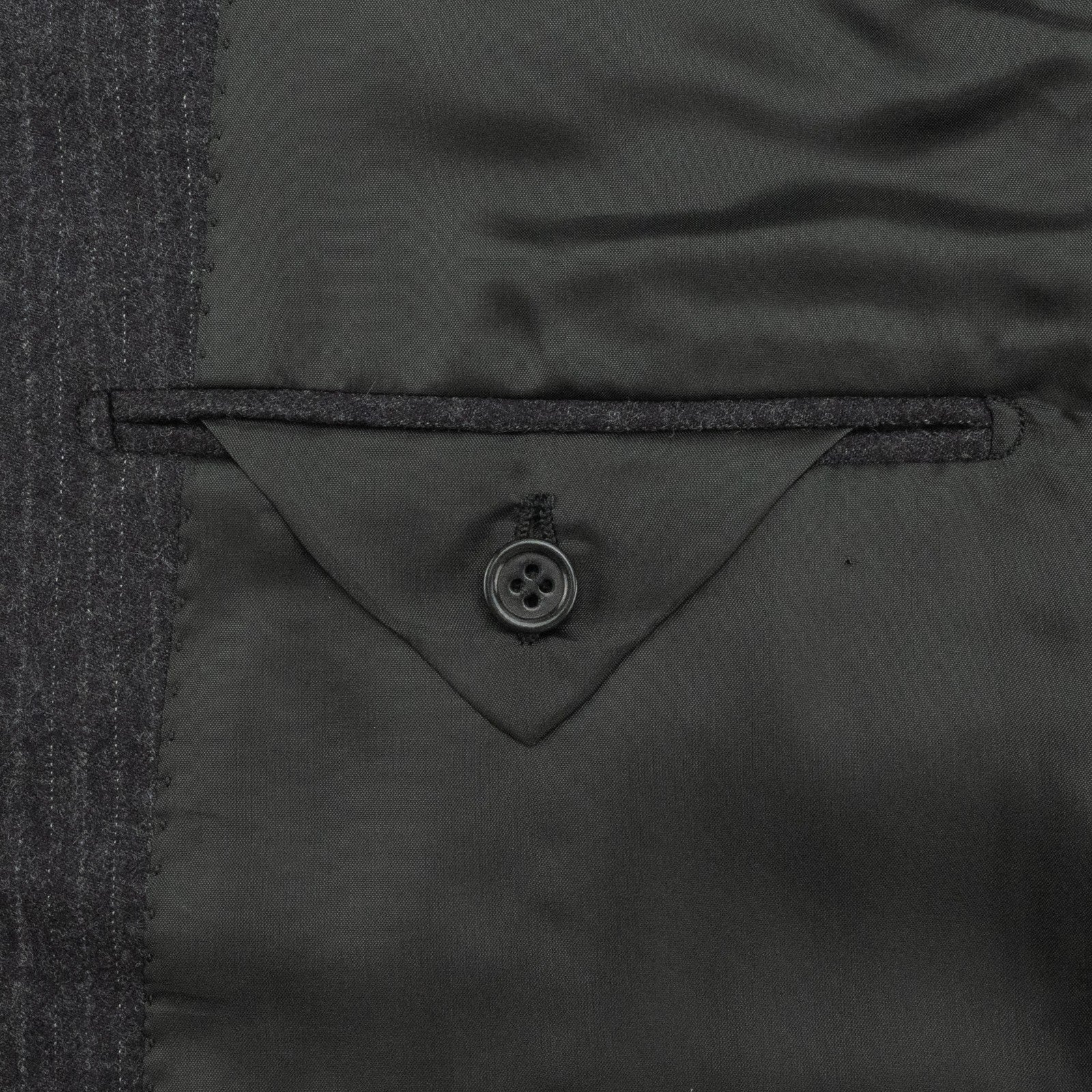 2800$ SARTORIO NAPOLI by KITON Gray Handmade Suit Wool Pinstripe 44 US / 54 IT