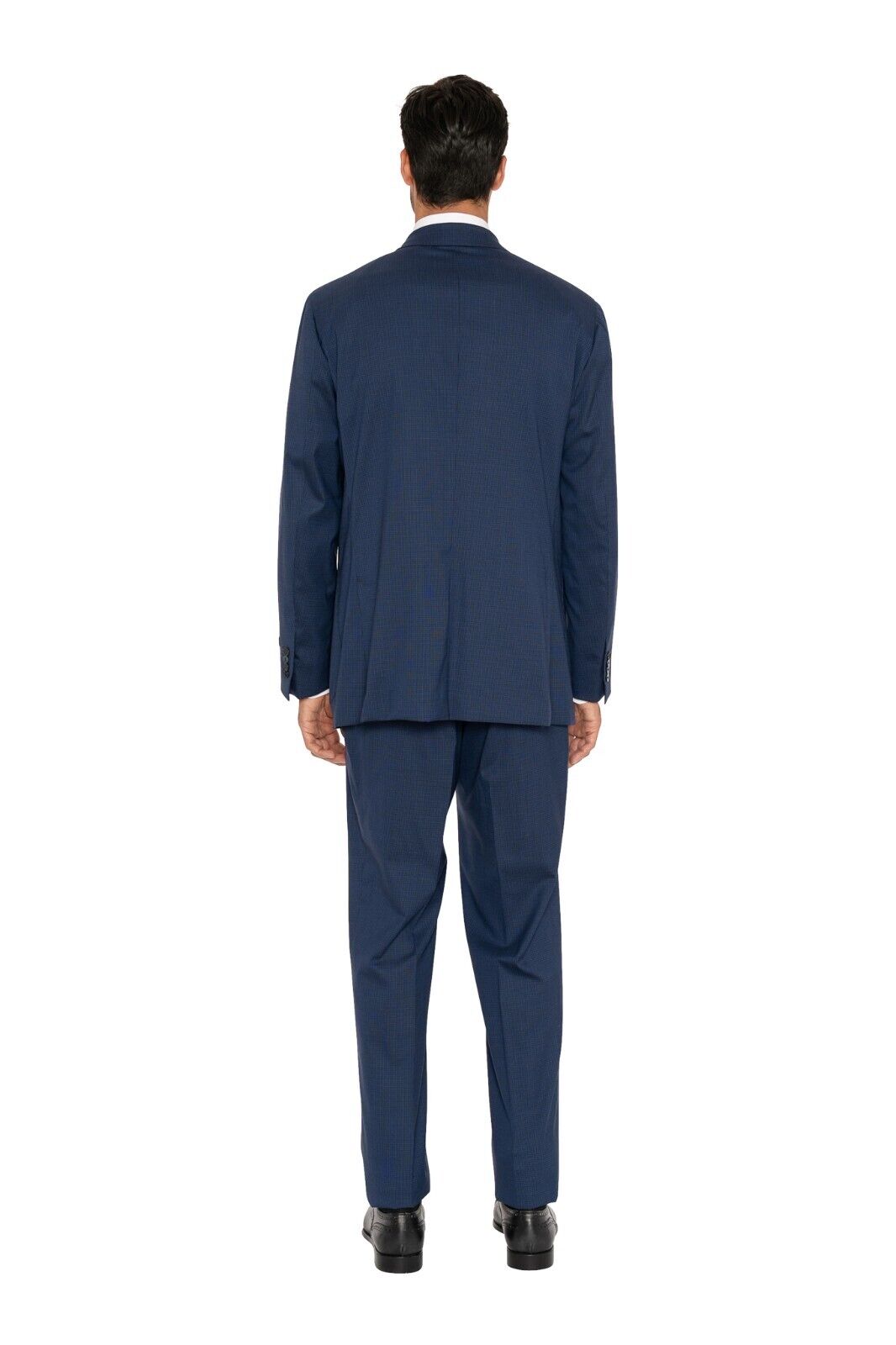 $5800 ISAIA NAPOLI Blue Hand-Sewn Checks Suit Fine Wool / Silk 7R ( Regular)
