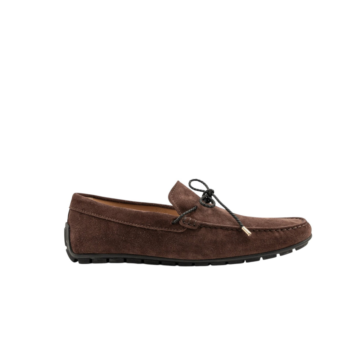1200$ TESTONI Driver Loafer Shoes Suede Calf Cigar 8 UK / 9 US / 42 IT