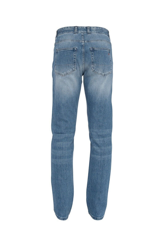 690$ ISAIA NAPOLI Light Blue Denim Jeans Trousers Pant Regular Cotton