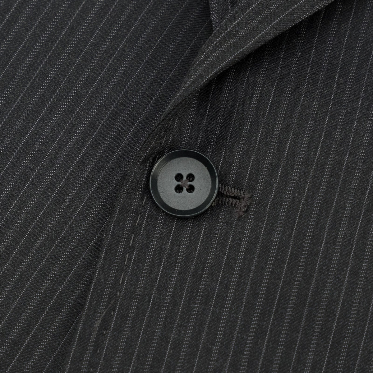 $6600 ISAIA "Capri" Charcoal Suit Fine Wool 4 Season Striped 46 US / 56 EU 8R