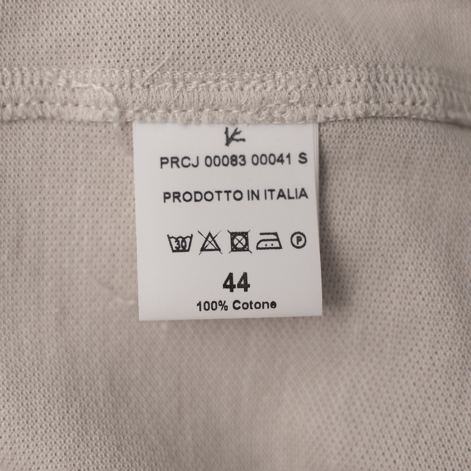 665$ ISAIA NAPOLI Dress Shirt Light Beige Solid Cotton 17.5 - 44