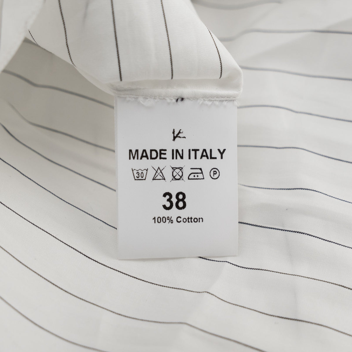 720$ ISAIA "Mix" Dress Shirt White Striped Fine Cotton Hand - Sewn 15 - 38