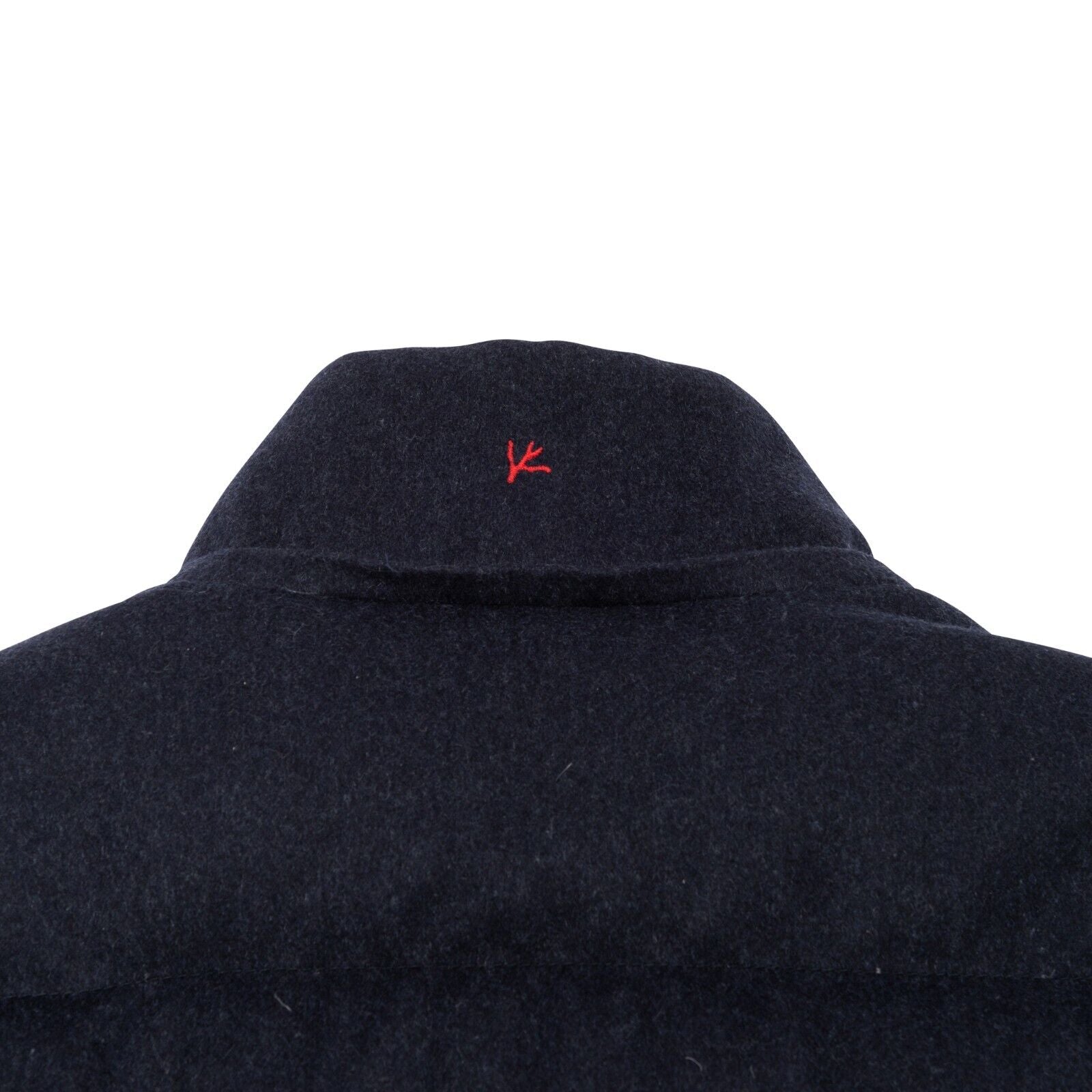 $6500 ISAIA NAPOLI Blue Navy Goose Down Hooded Puffer Coat 100% Cashmere