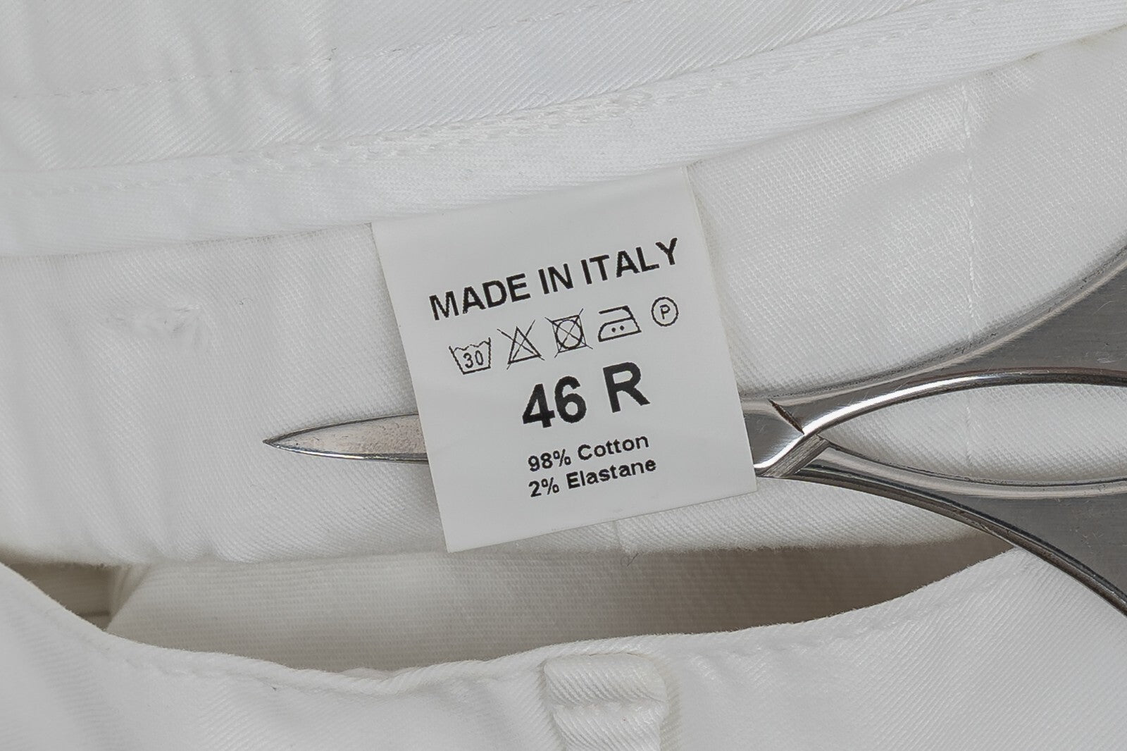640$ ISAIA NAPOLI White 5 Pockets Short Pant Cotton 30 US / 46 EU