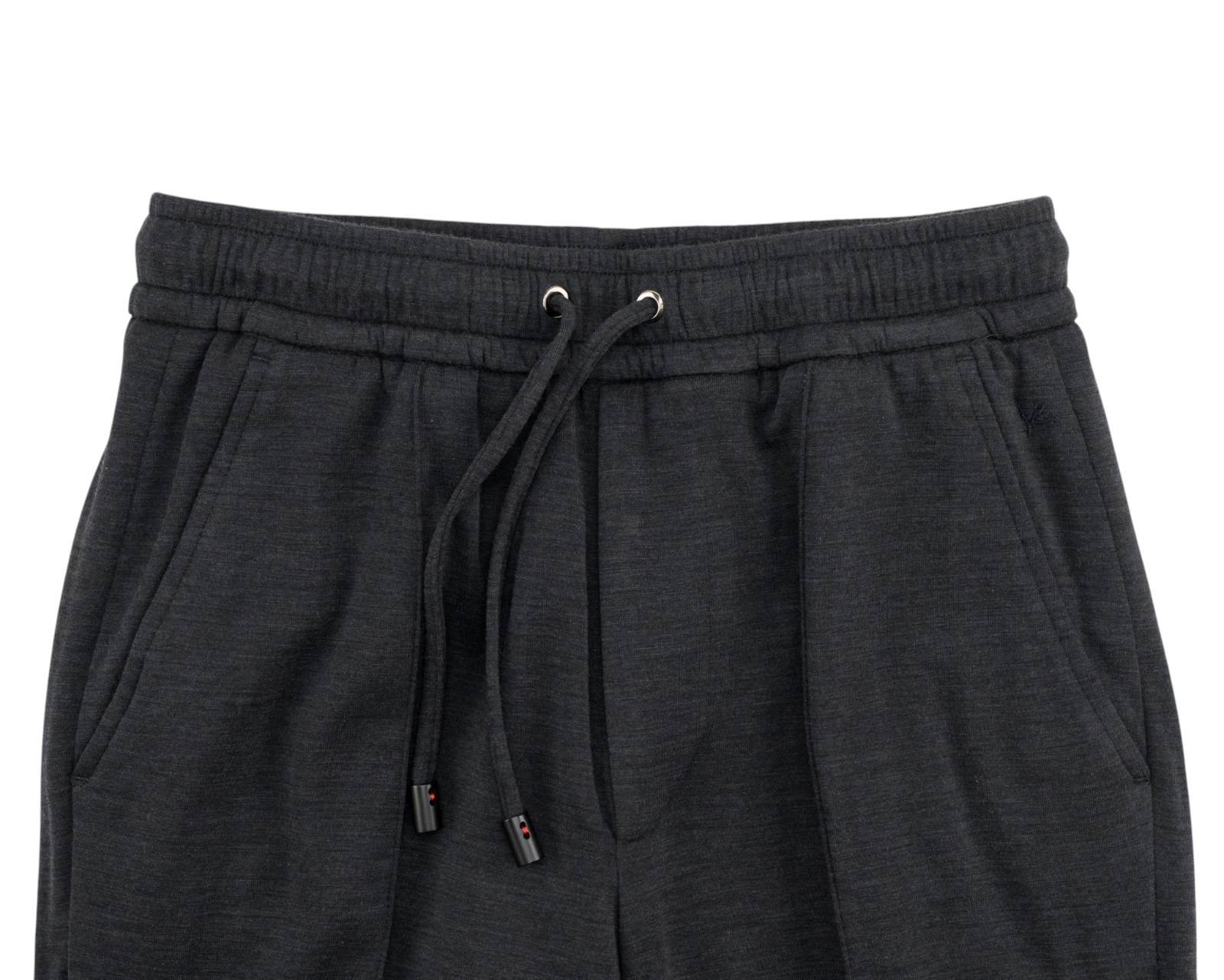 1285$ ISAIA "Comfort Project" Dark Gray Drawstring Pant Wool Relaxed Tapered Fit