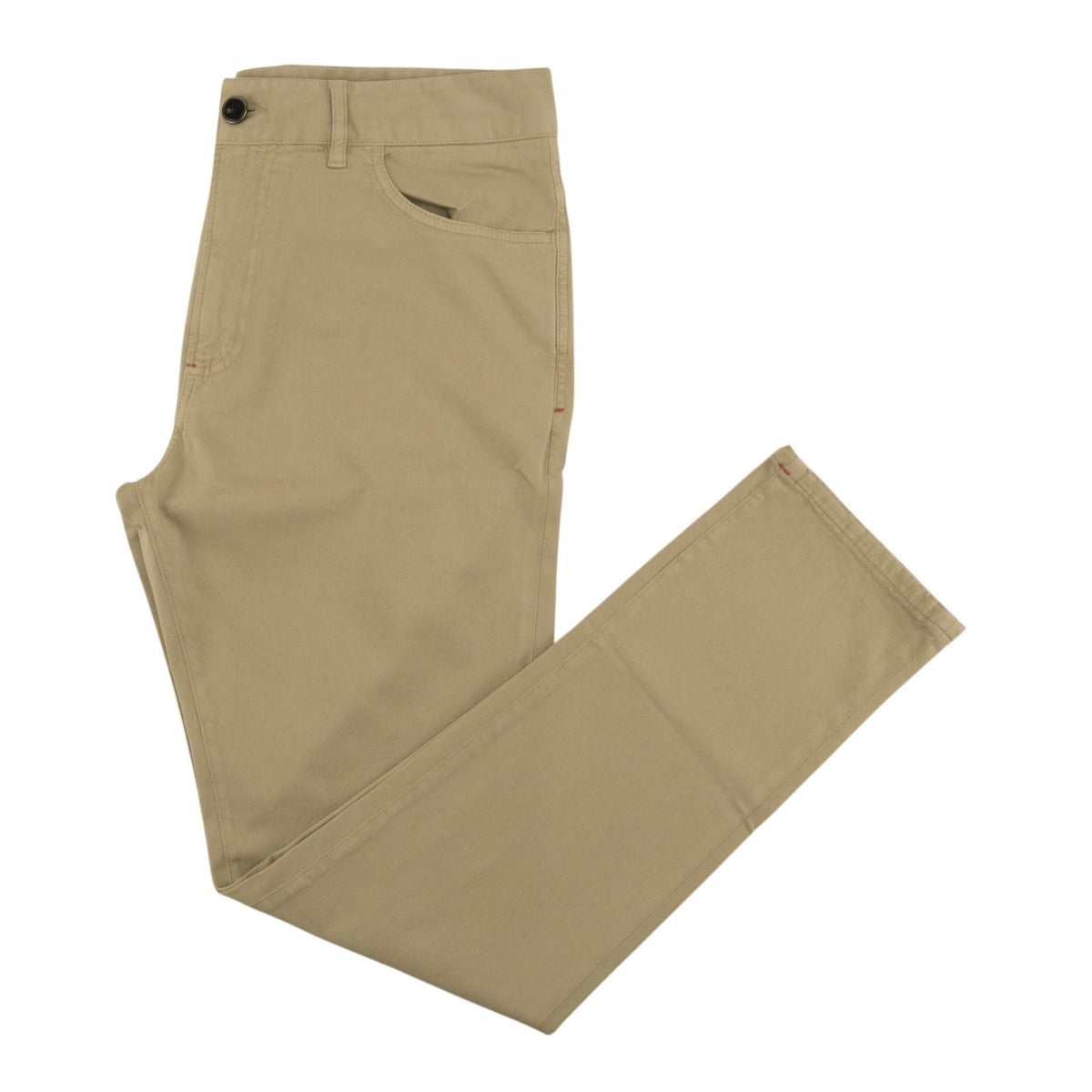 850$ ISAIA NAPOLI Beige 5 Pockets Chino Pant Cotton Cashmere 36 US / 52 EU