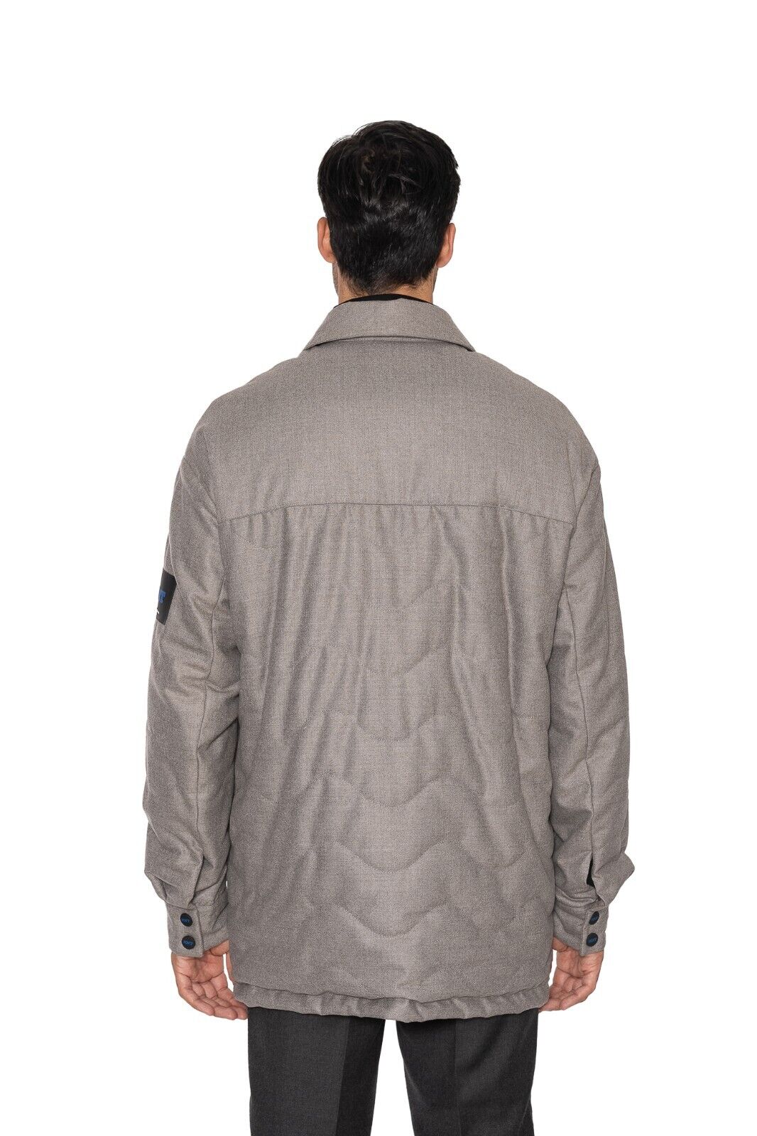 $2200 KITON KNT Sand Padded Overcoat Trench Coat Jacket Fine Wool