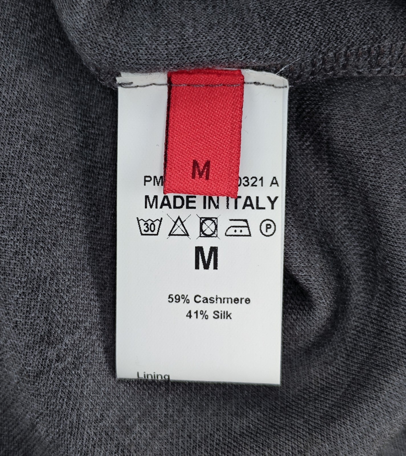 1850$ ISAIA NAPOLI Gray Polo Sweater Long Sleeve Soft Cashmere - Silk Size M