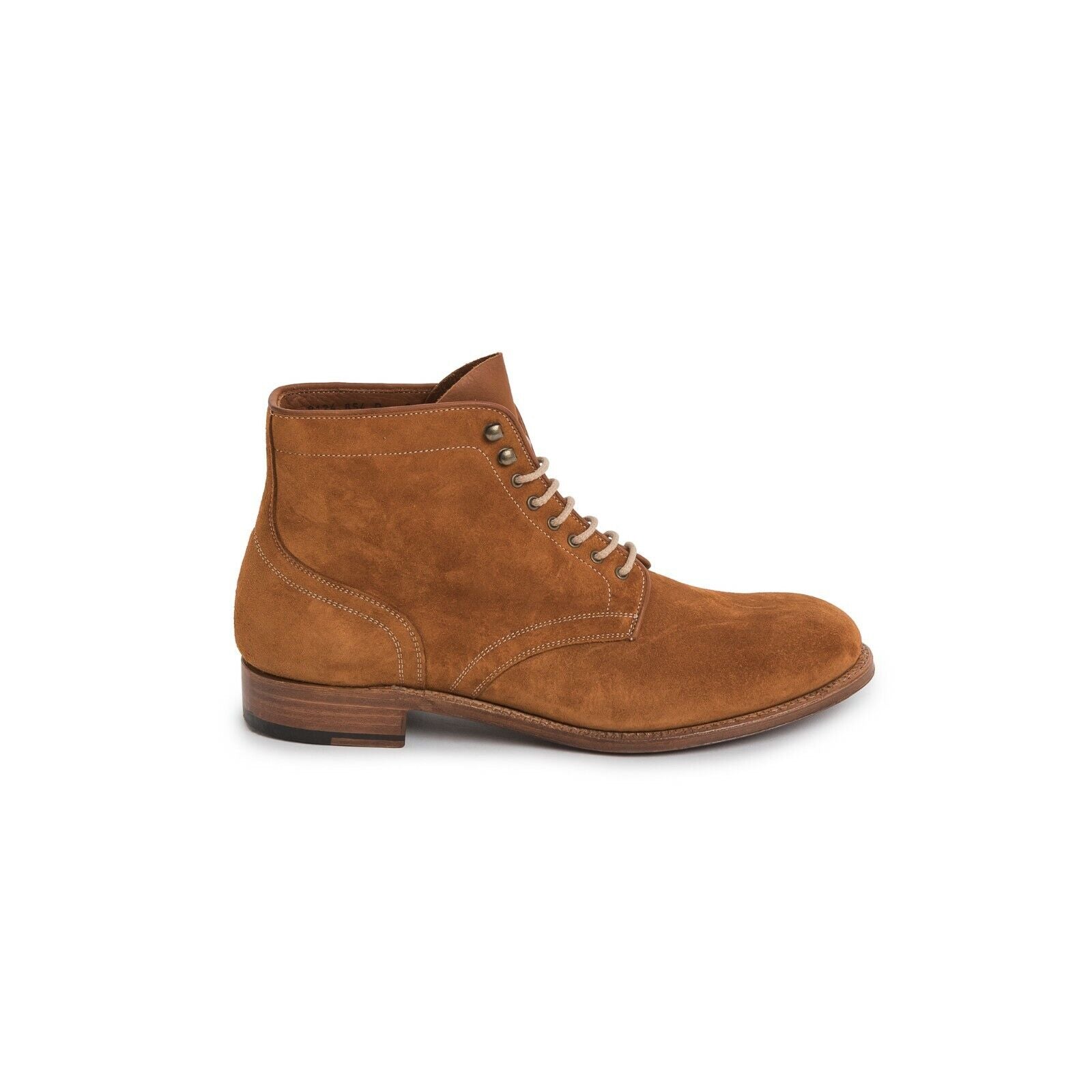 Carlos Santos Suede Derby Boot Snuff Brown Goodyear Welted Leather Sole 9124