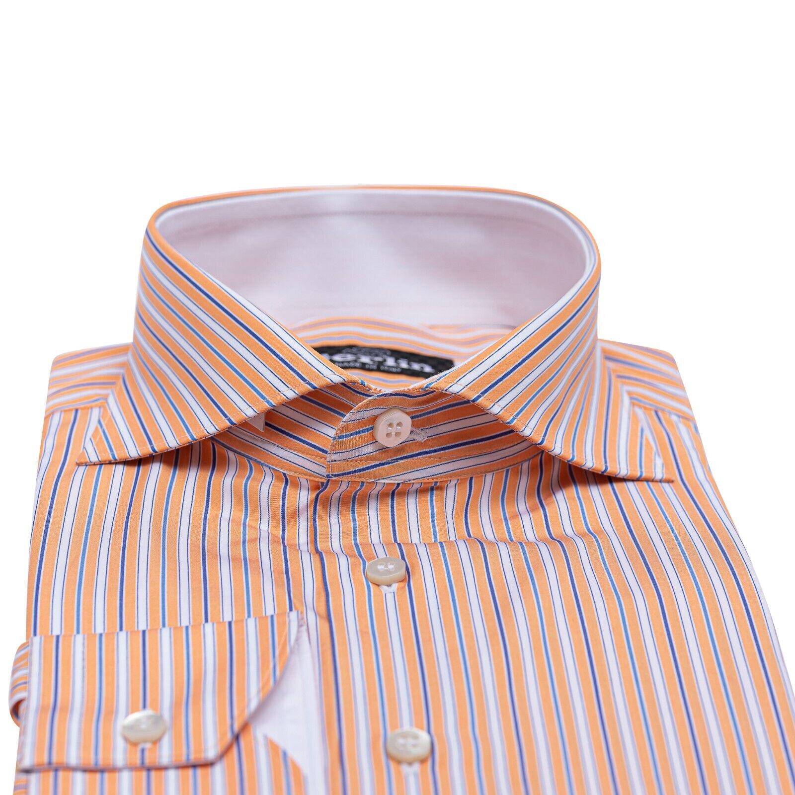 690$ ITALIAN LUXURY GERLIN Shirt Striped LUX Cotton 15.75 - 40 8E BIJAN