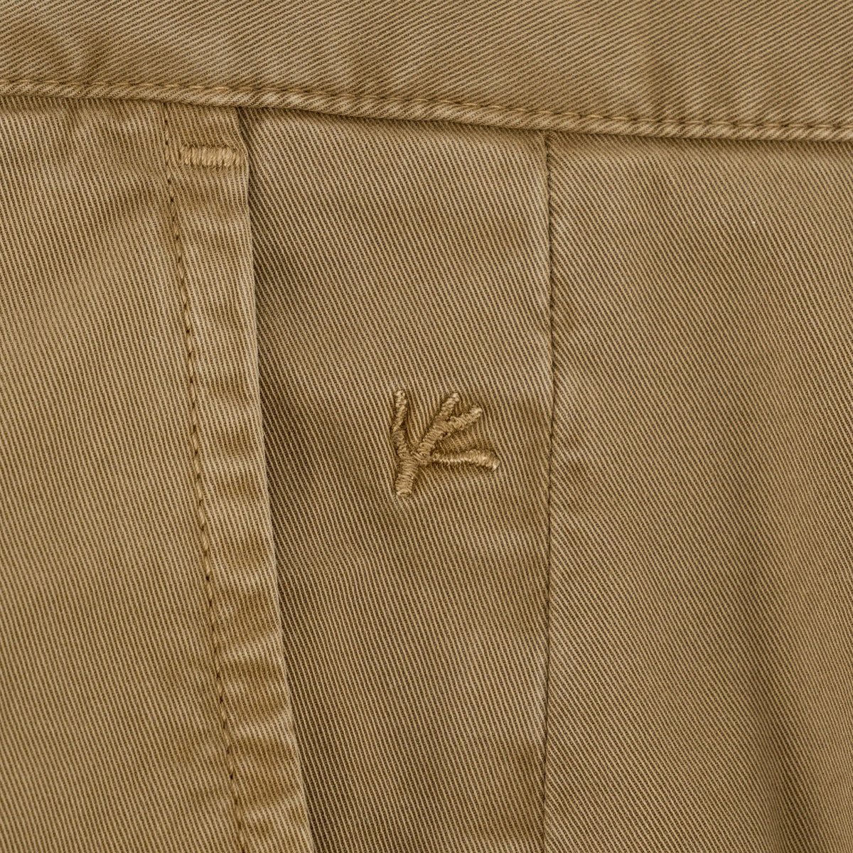 720$ ISAIA NAPOLI Dark Beige Chino Pant Cotton Regular Fit 38 US / 54 EU