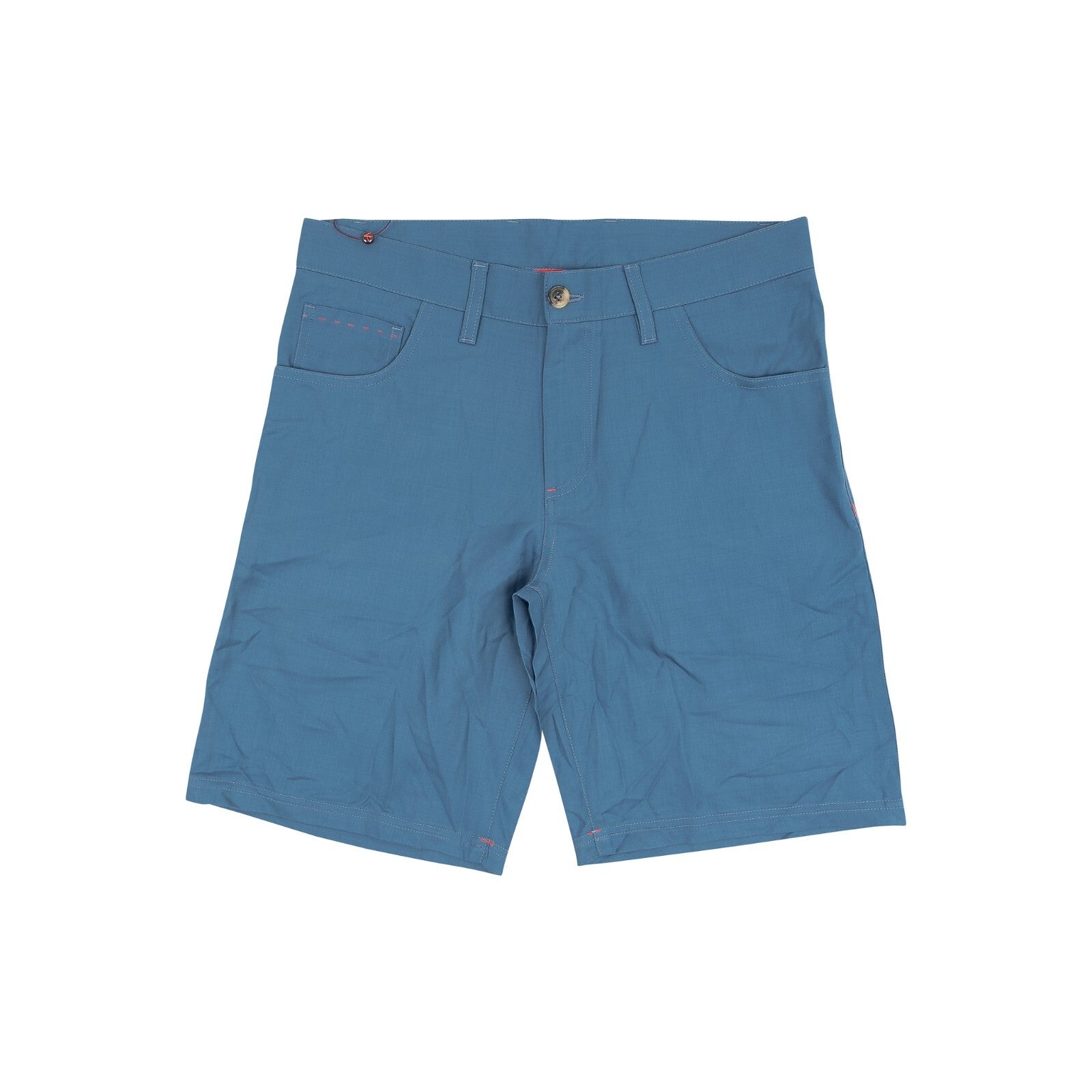 750$ ISAIA NAPOLI Blue 5 Pockets Short Pant Wool 130's 32 US / 48 EU