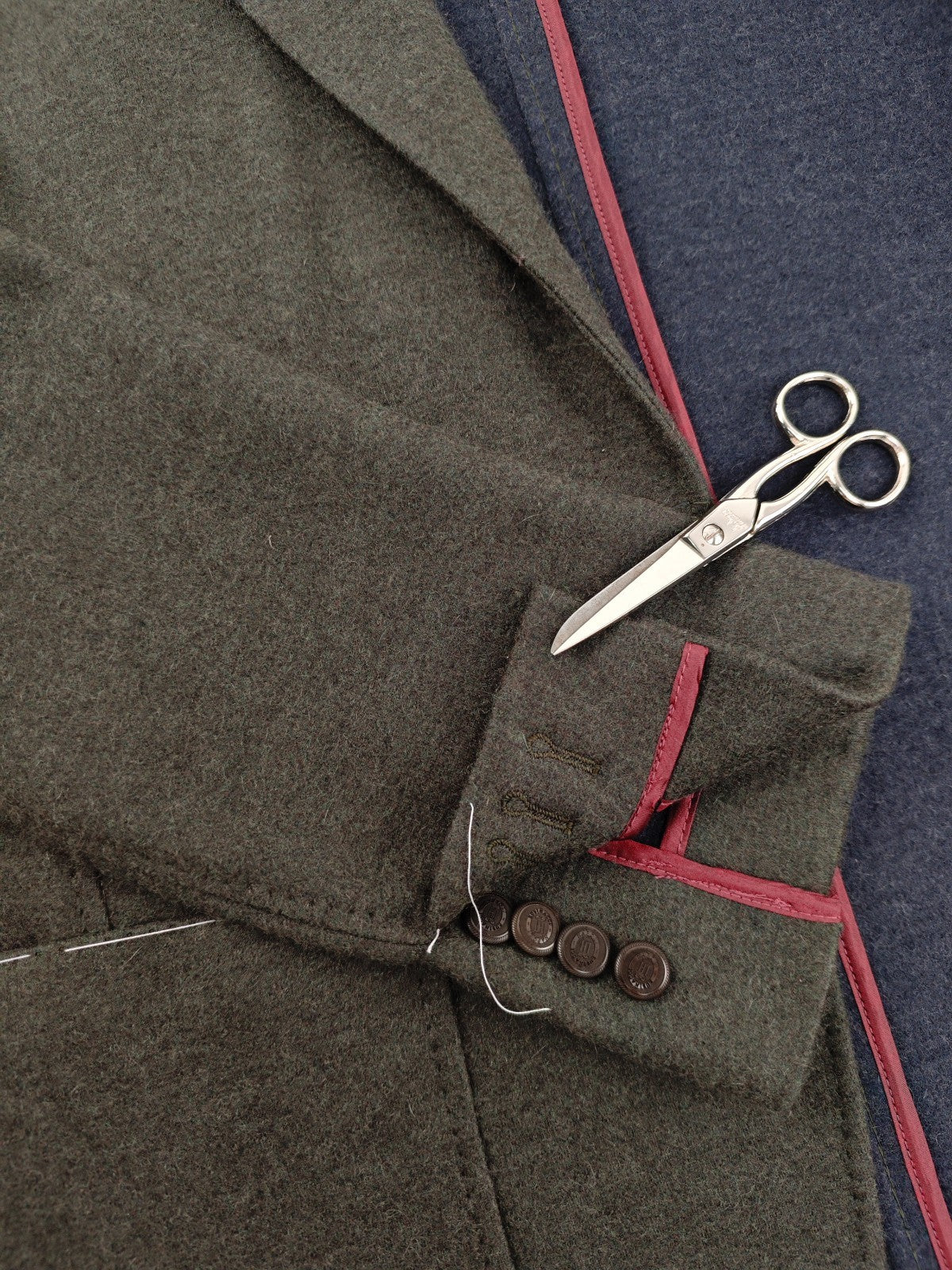 $2200 RUBINACCI NAPOLI Green Off Jacket Blazer Soft Cashmere 34 US / 44 EU ( XS)