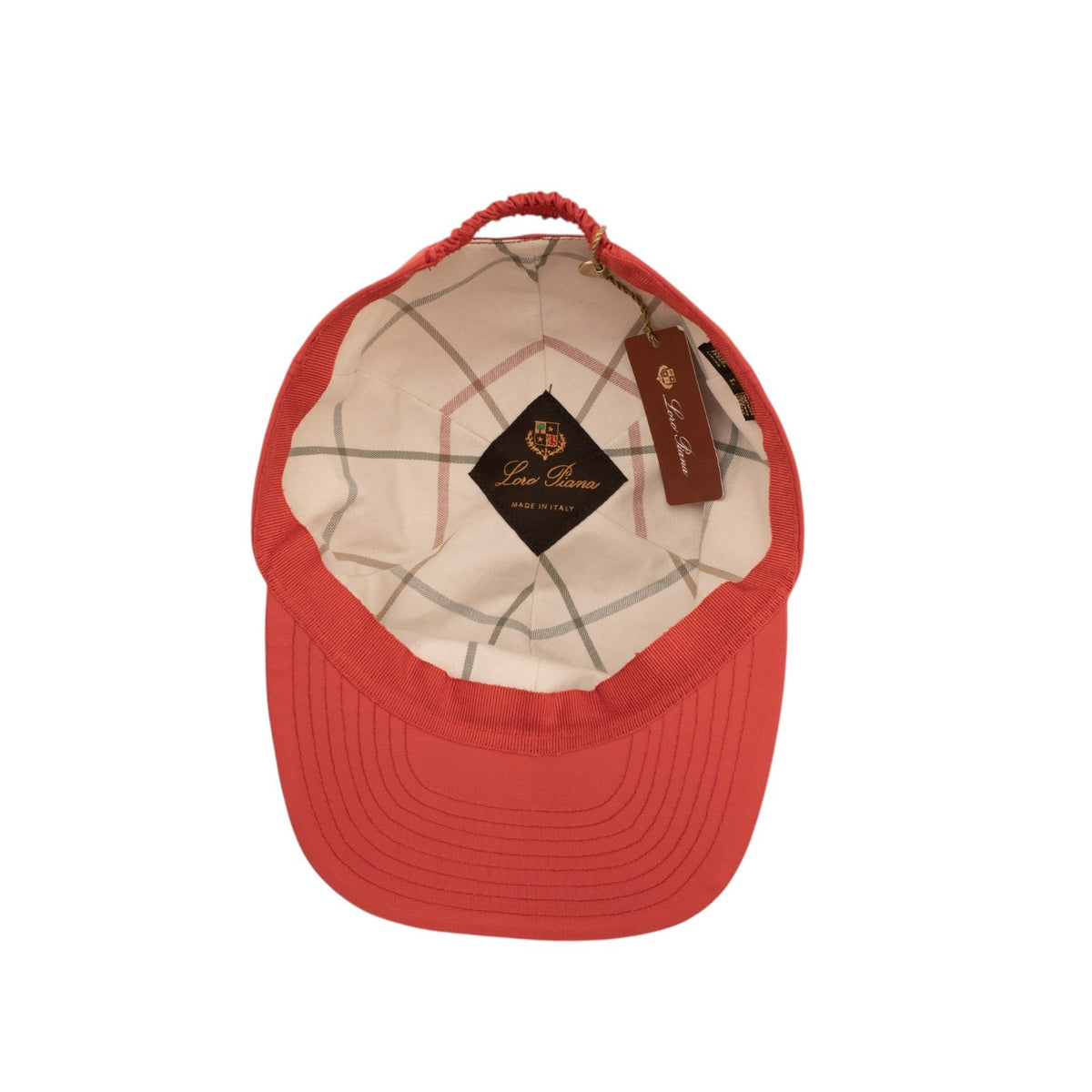 $500 LORO PIANA Baseball "Montecarlo" Hat Storm System Tech Red Size L