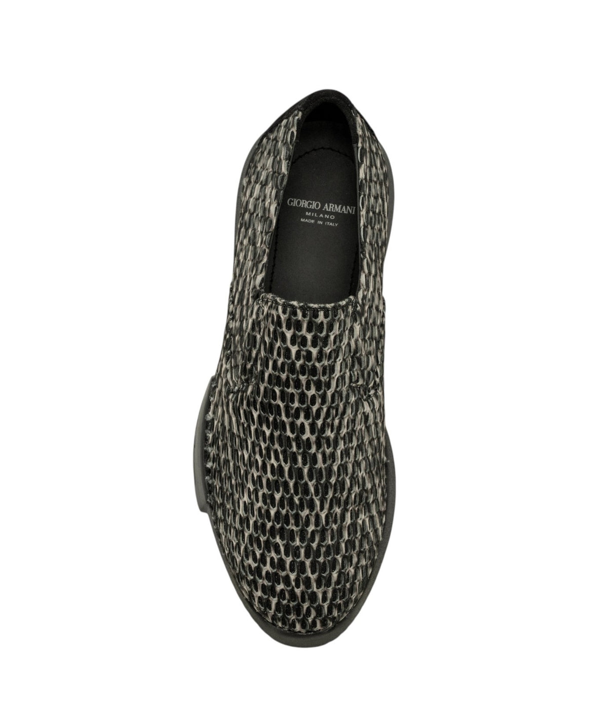 1150$ GIORGIO ARMANI Runway Shoes Woven Mesh Tech + Suede 5 UK / 6 US / 39 IT