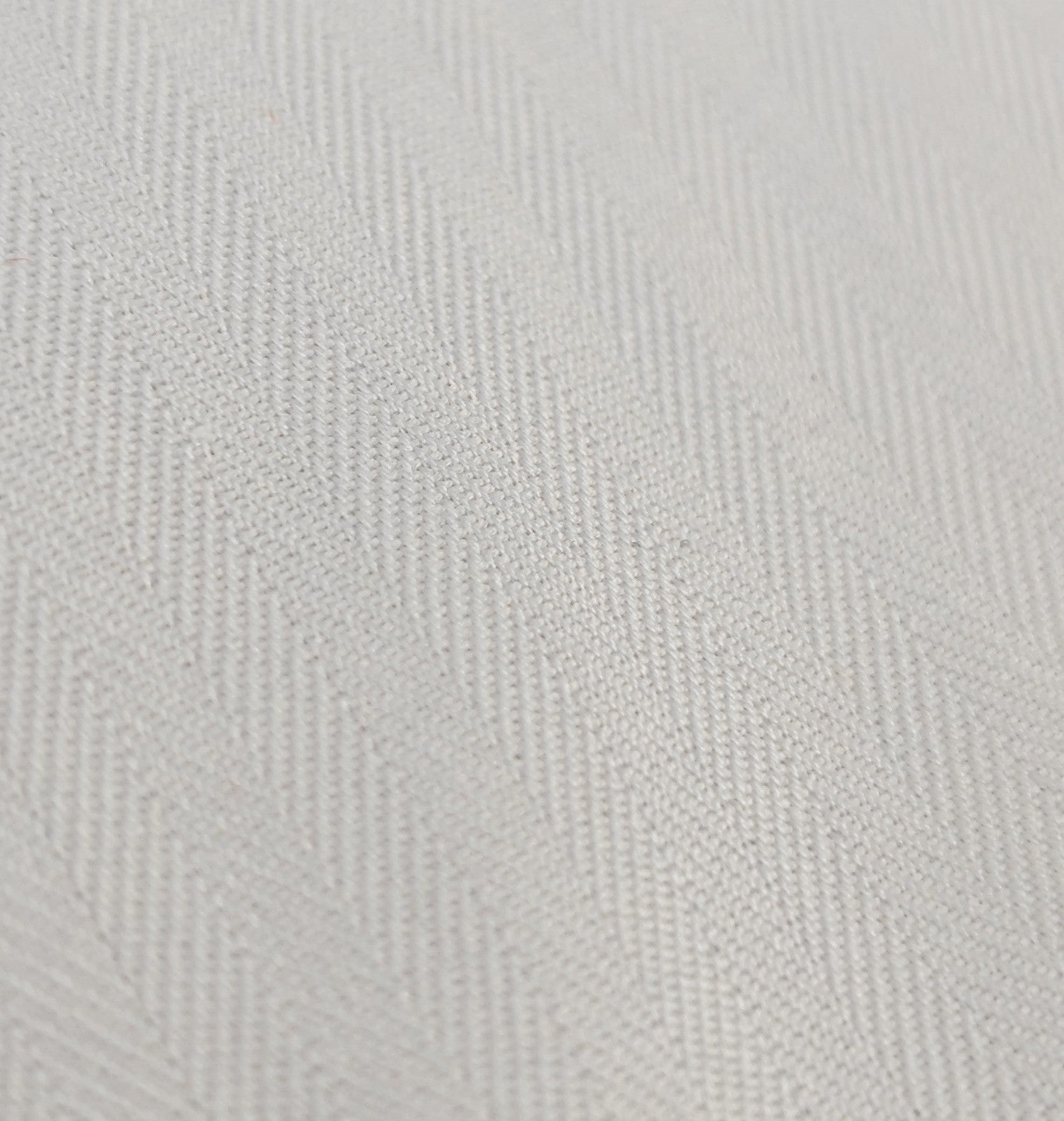 750$ ISAIA "Mix" Dress Shirt Button Down White Herringbone Cotton 14.5 - 37