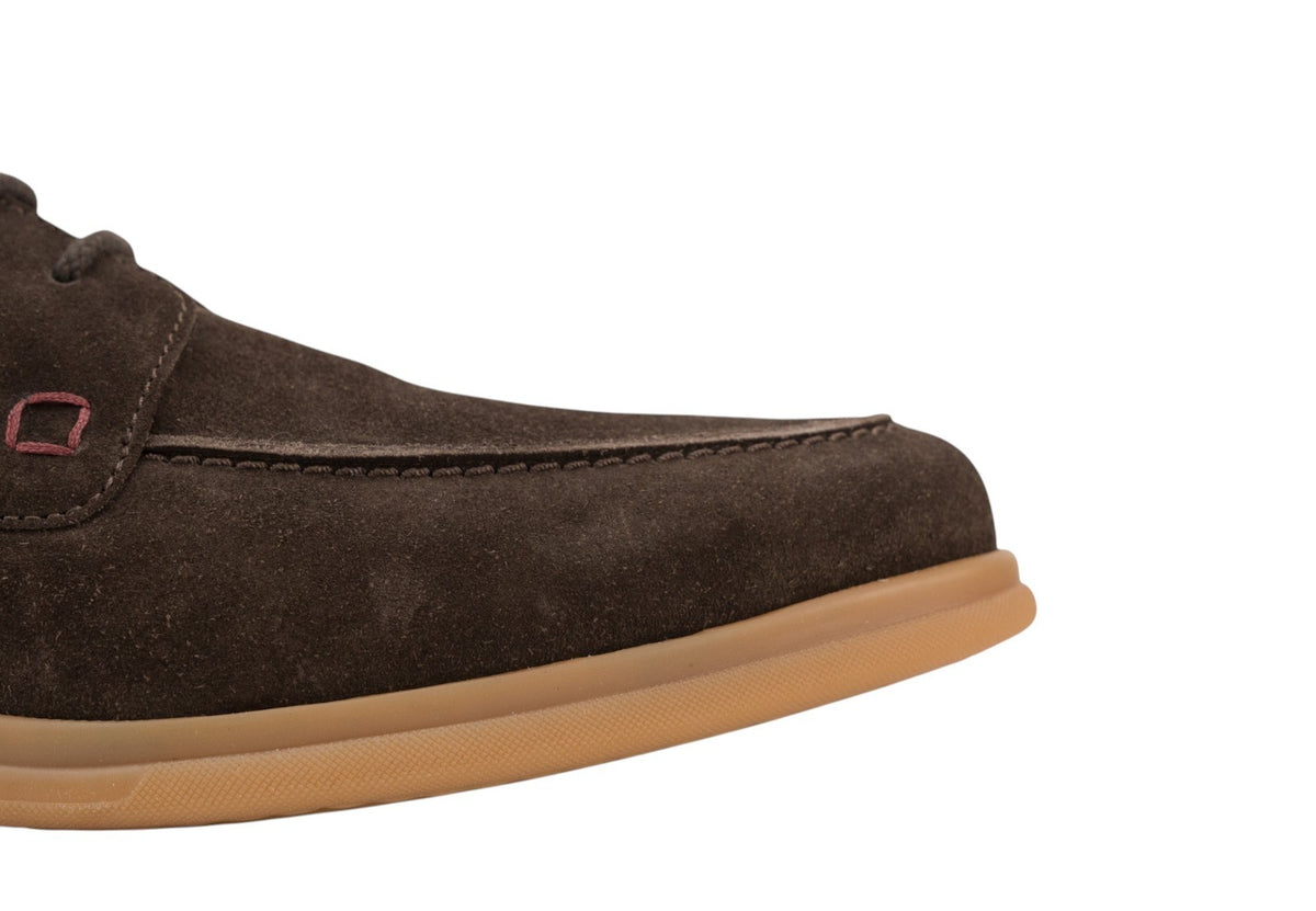 1350$ TESTONI "Portofino" Ankle Boot Casual Suede Cigar 8 UK / 9 US / 42 IT