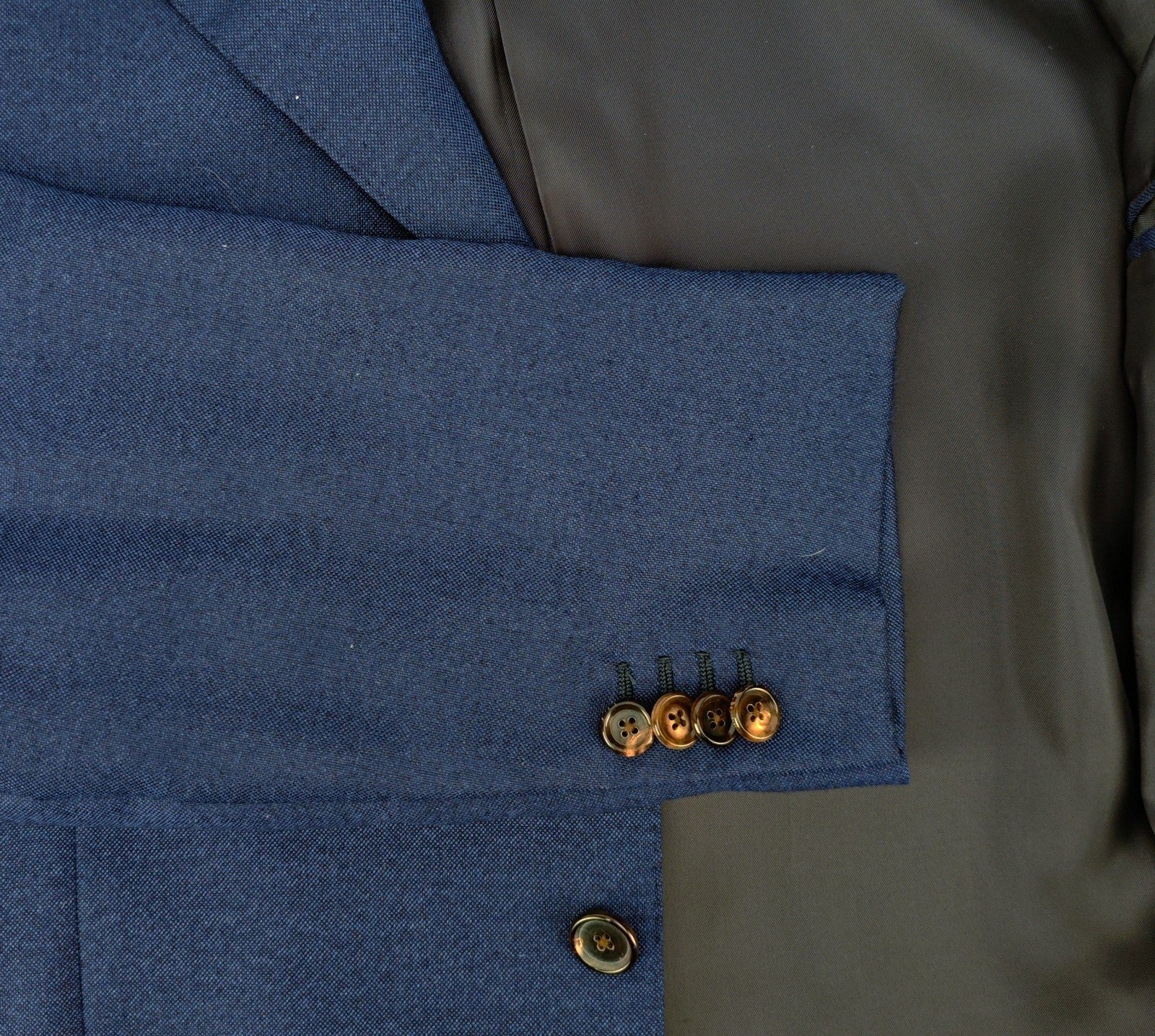 1800$ RAFFAELE CARUSO Blue 3/2 Roll Jacket Sport Coat Cashmere Silk 46 US 56 IT