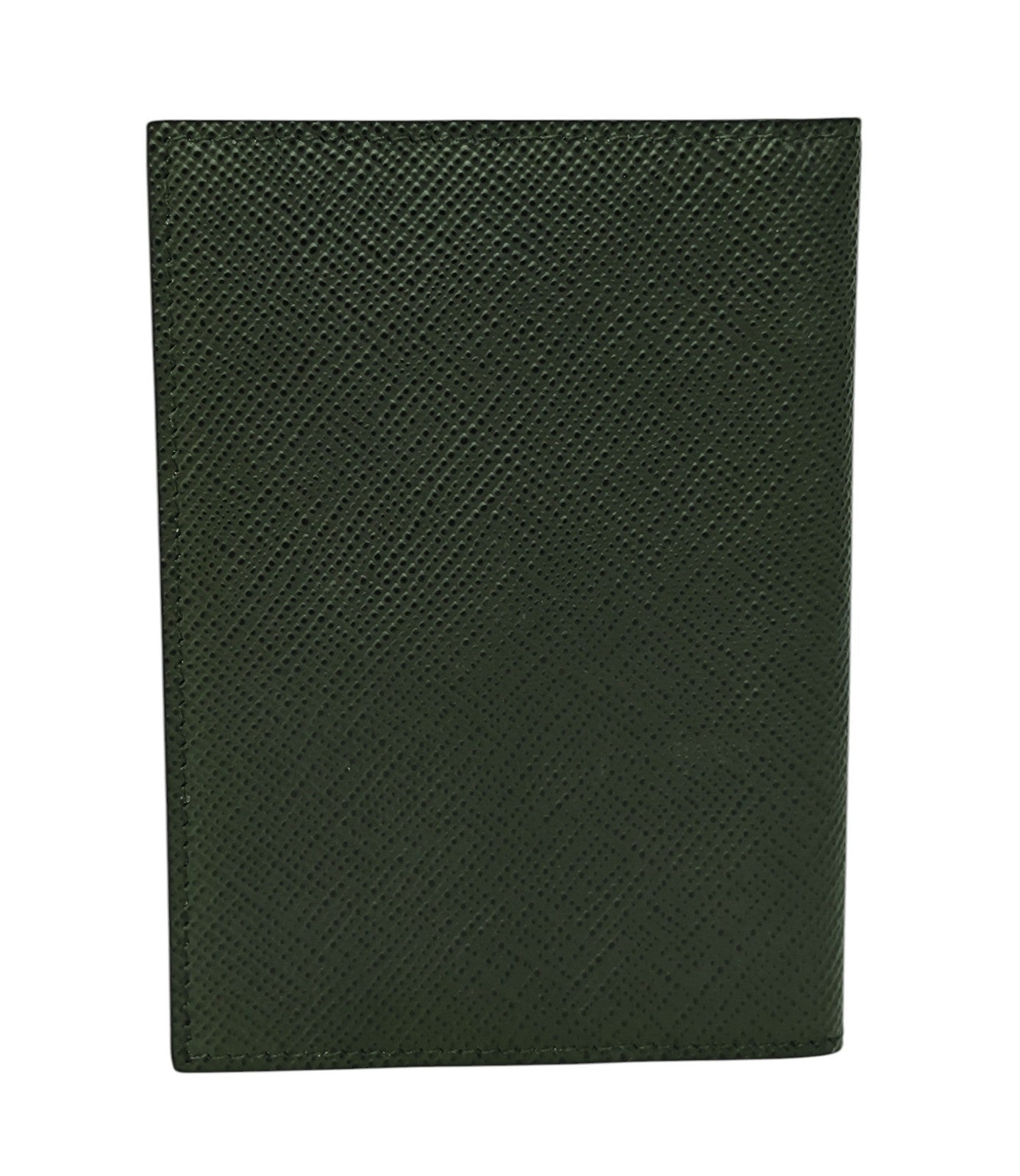 220$ PINEIDER FIRENZE 1774 Passport Holder Saffiano Grain Calf Serpentino Green