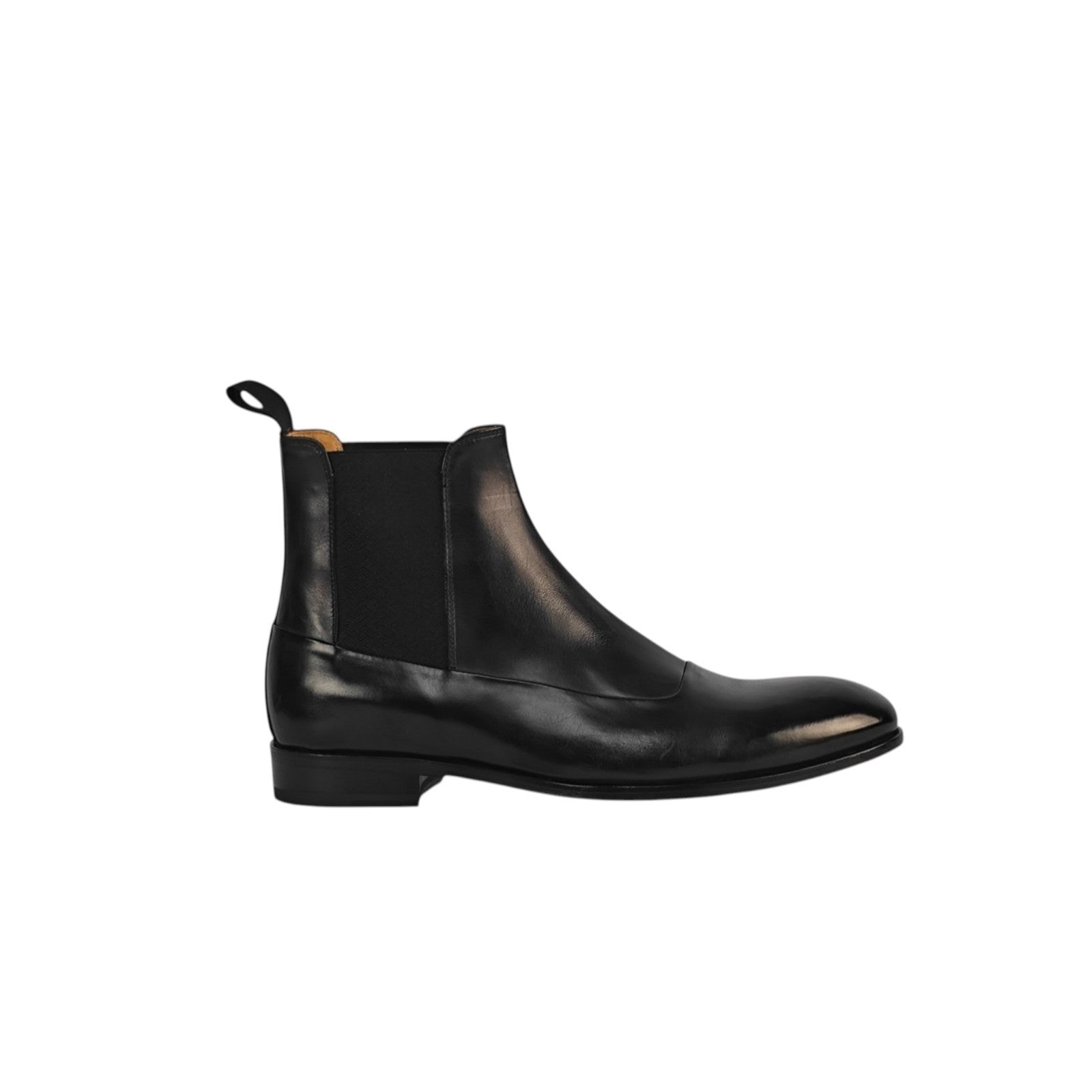 1450$ TESTONI "Sant'eulalia" Black Chelsea Boot Shoes Top Calf 8 UK 9 US 42 IT
