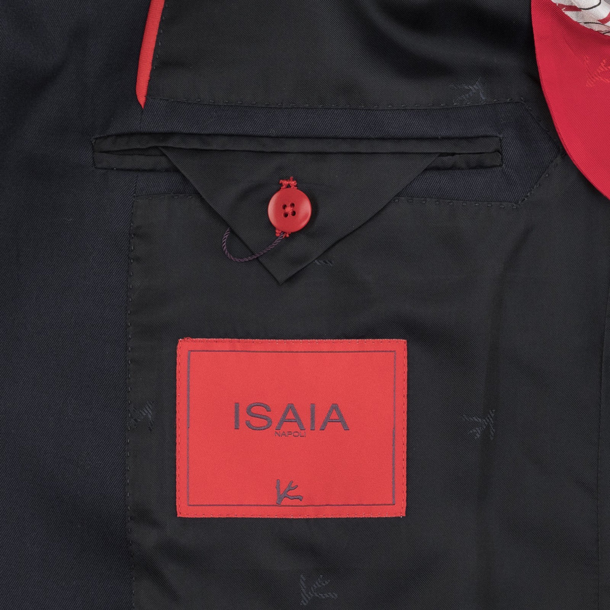$5725 ISAIA "Capri" Blue Midnight Sport Coat Fine Wool 4 Season 42 US / 52 EU 8R