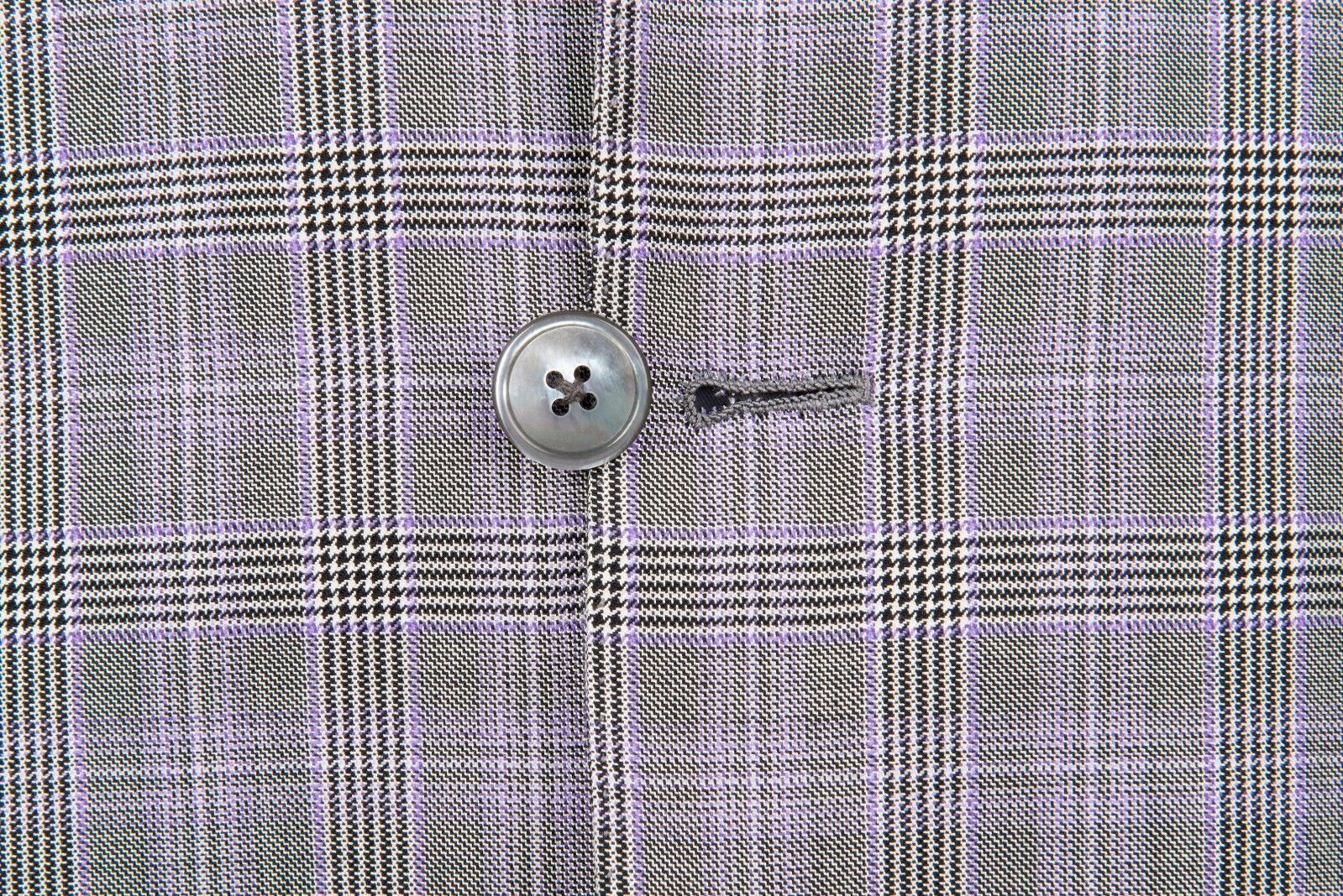 $2645 D'AVENZA Gray Wool Silk Checks Jacket Blazer Sewn in Italy 41 US / 51 EU
