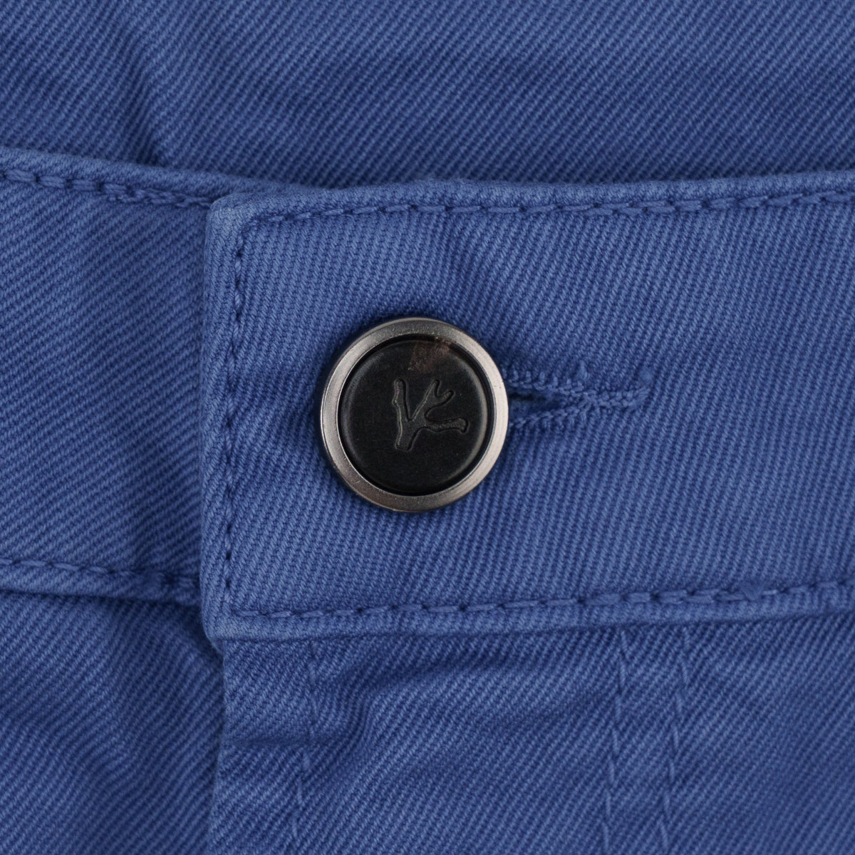 690$ ISAIA NAPOLI Royal Blue Denim 5 Pockets Pant Cotton - Made in Italy