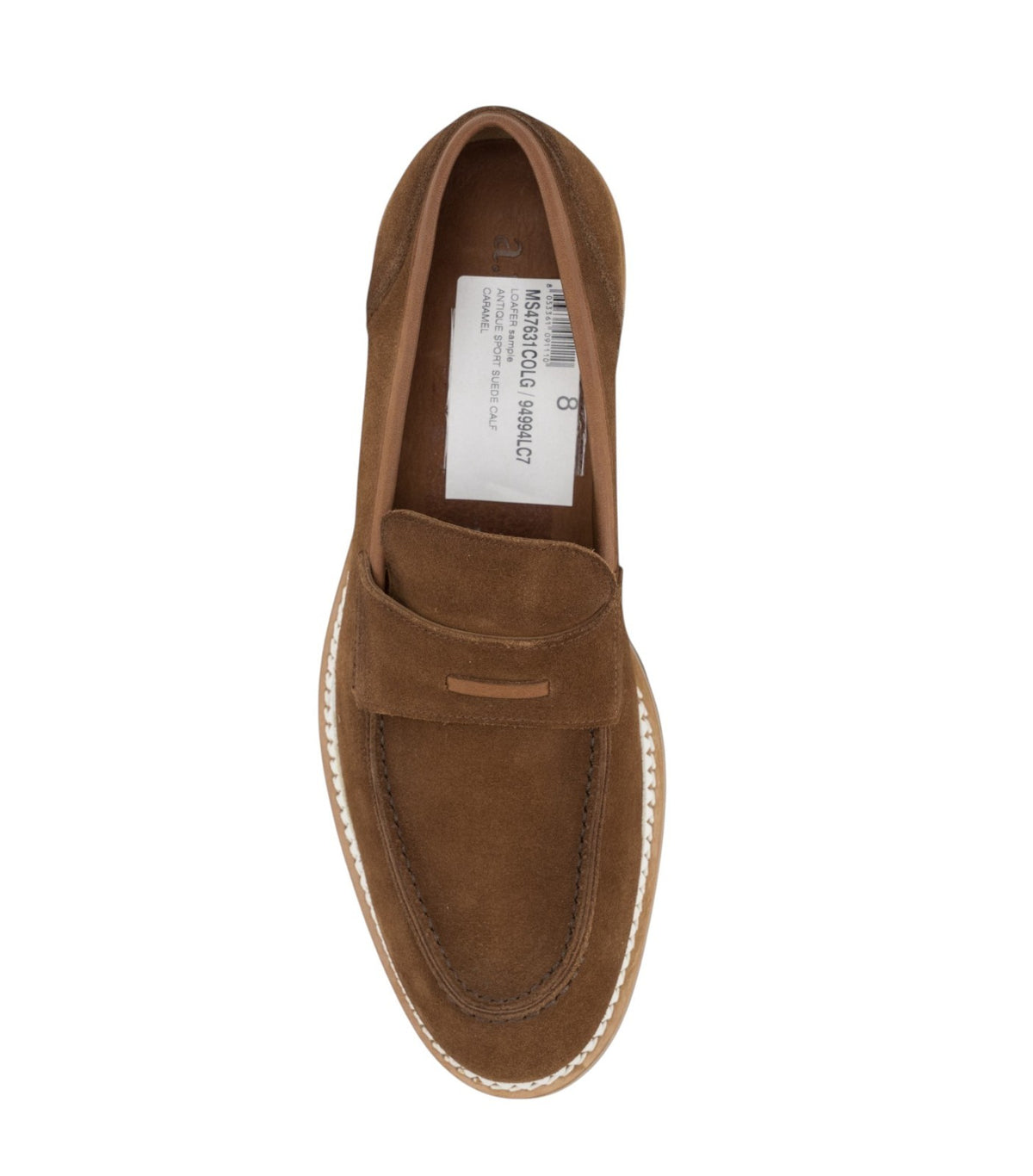 1350$ TESTONI Loafer Antique Sport Suede Caramel 8 UK / 9 US / 42 IT