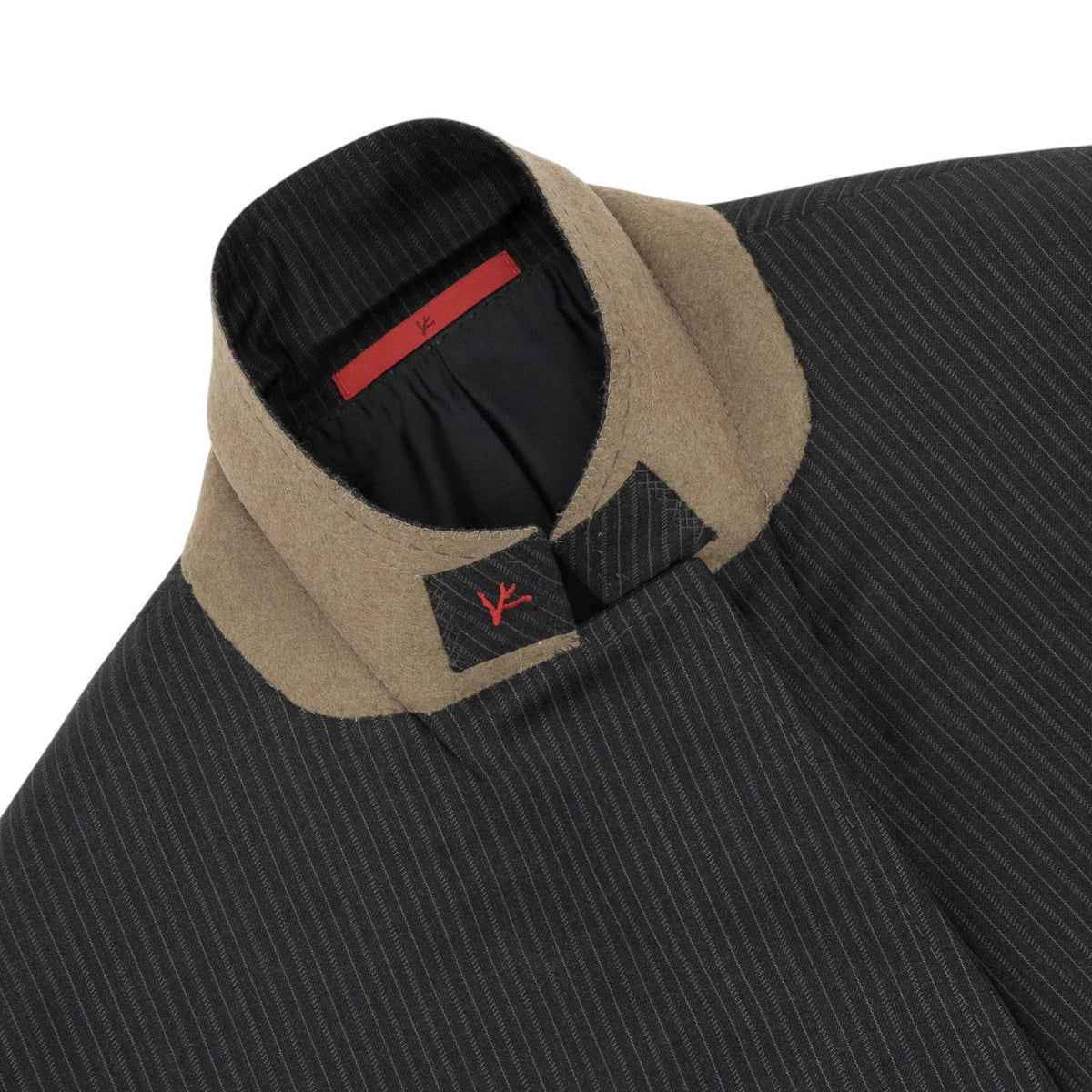 $6600 ISAIA "Capri" Charcoal Suit Fine Wool 4 Season Striped 46 US / 56 EU 8R