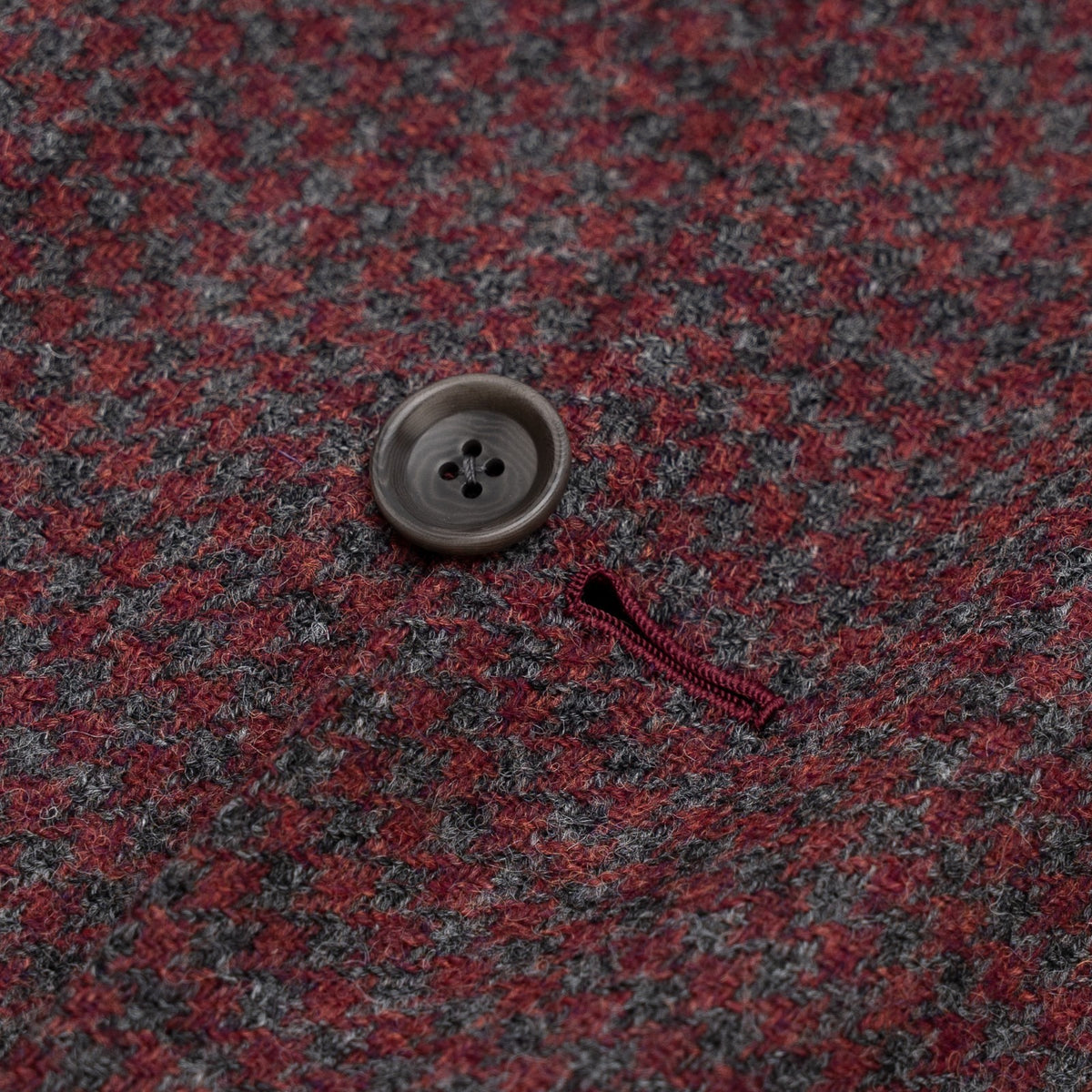 Sartoria DALCUORE NAPOLI Total Hand-Sewn Suit Burgundy Flannel Wool 40 US 50 EU