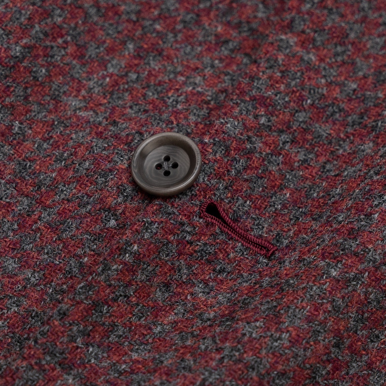 Sartoria DALCUORE NAPOLI Total Hand-Sewn Suit Burgundy Flannel Wool 40 US 50 EU