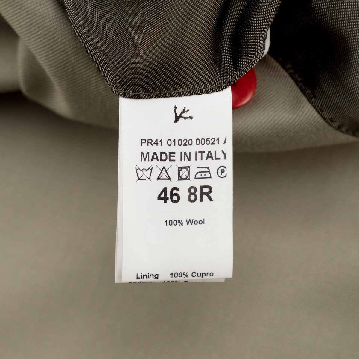 $6600 ISAIA "Capri" Taupe Hand-Sewn Suit Fine Wool Solid 36 US / 46 EU 8R