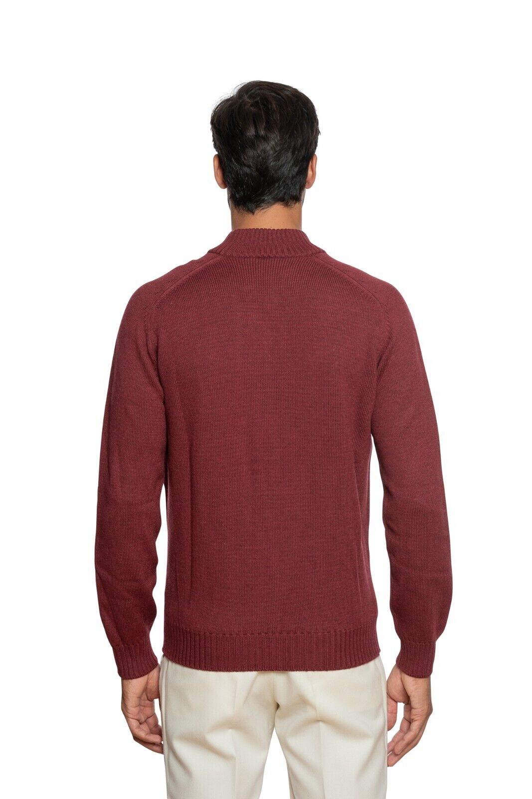 490$ DELLA CIANA CASHMERE Thick Sweater Cardigan Cable Merinos Wool 40 US  50 EU