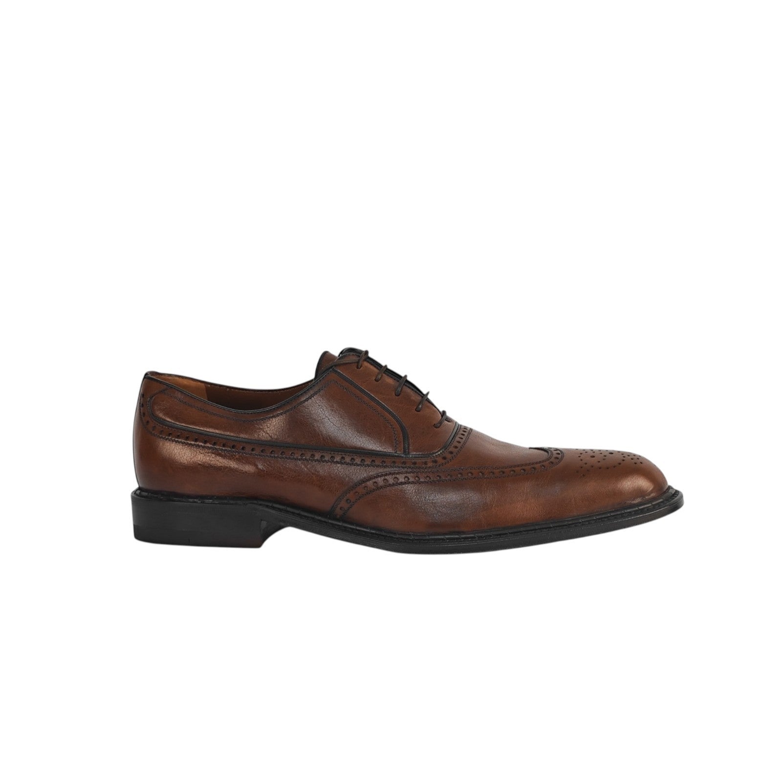 $1550 TESTONI Goodyear Bolognese Oxford Shoes Kangaroo Leather Brown