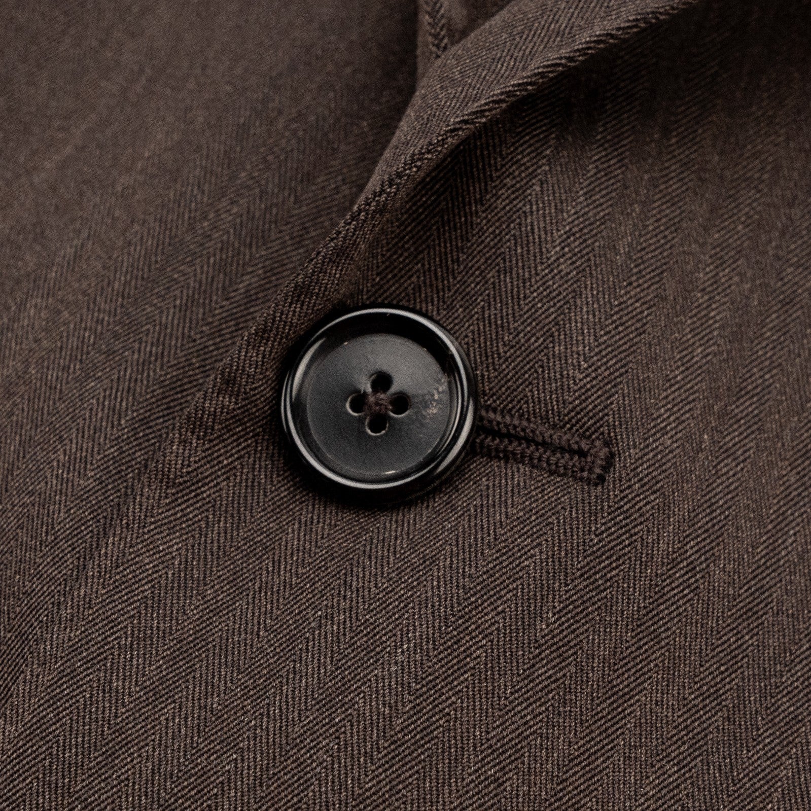 $2400 RAFFAELE CARUSO Brown Suit LORO PIANA Wool 130's Herringbone 40 US / 50 EU