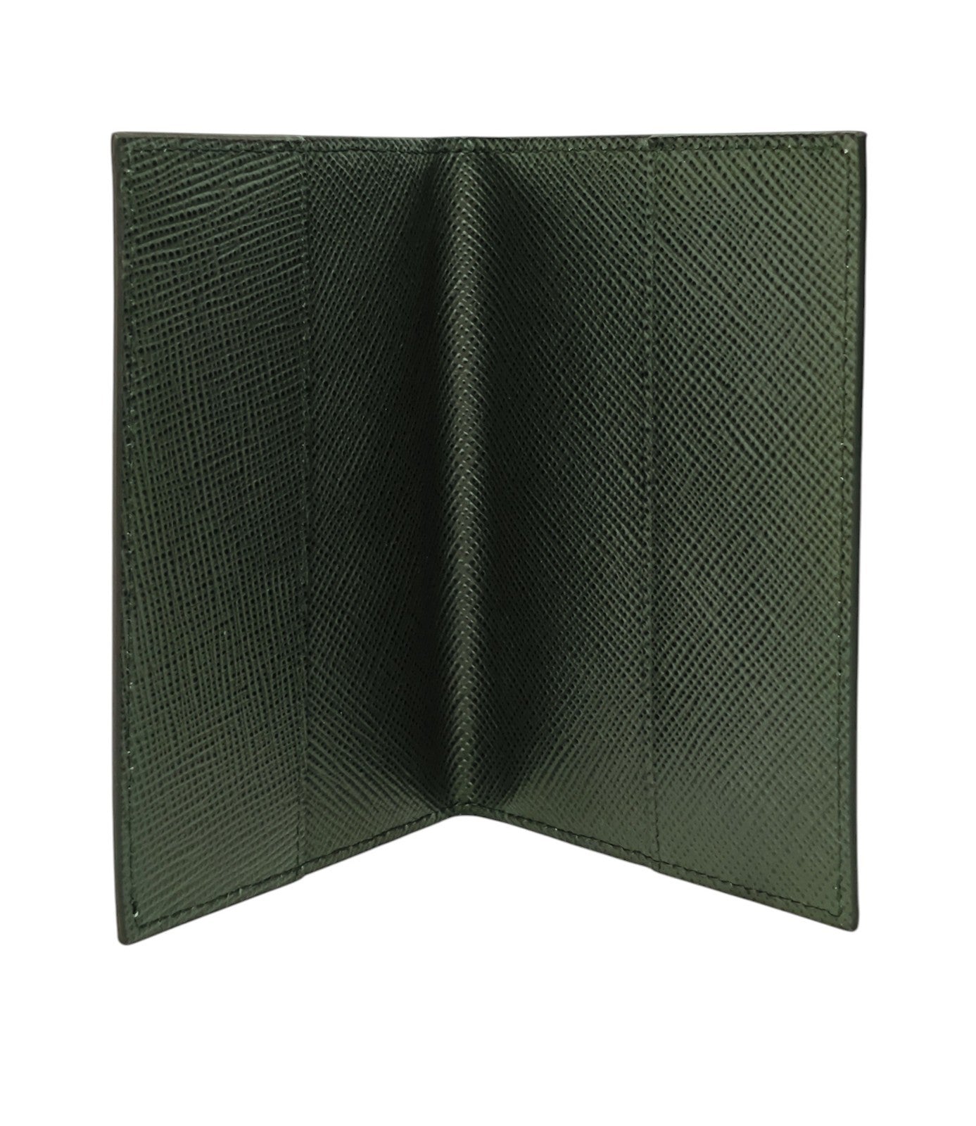 220$ PINEIDER FIRENZE 1774 Passport Holder Saffiano Grain Calf Serpentino Green