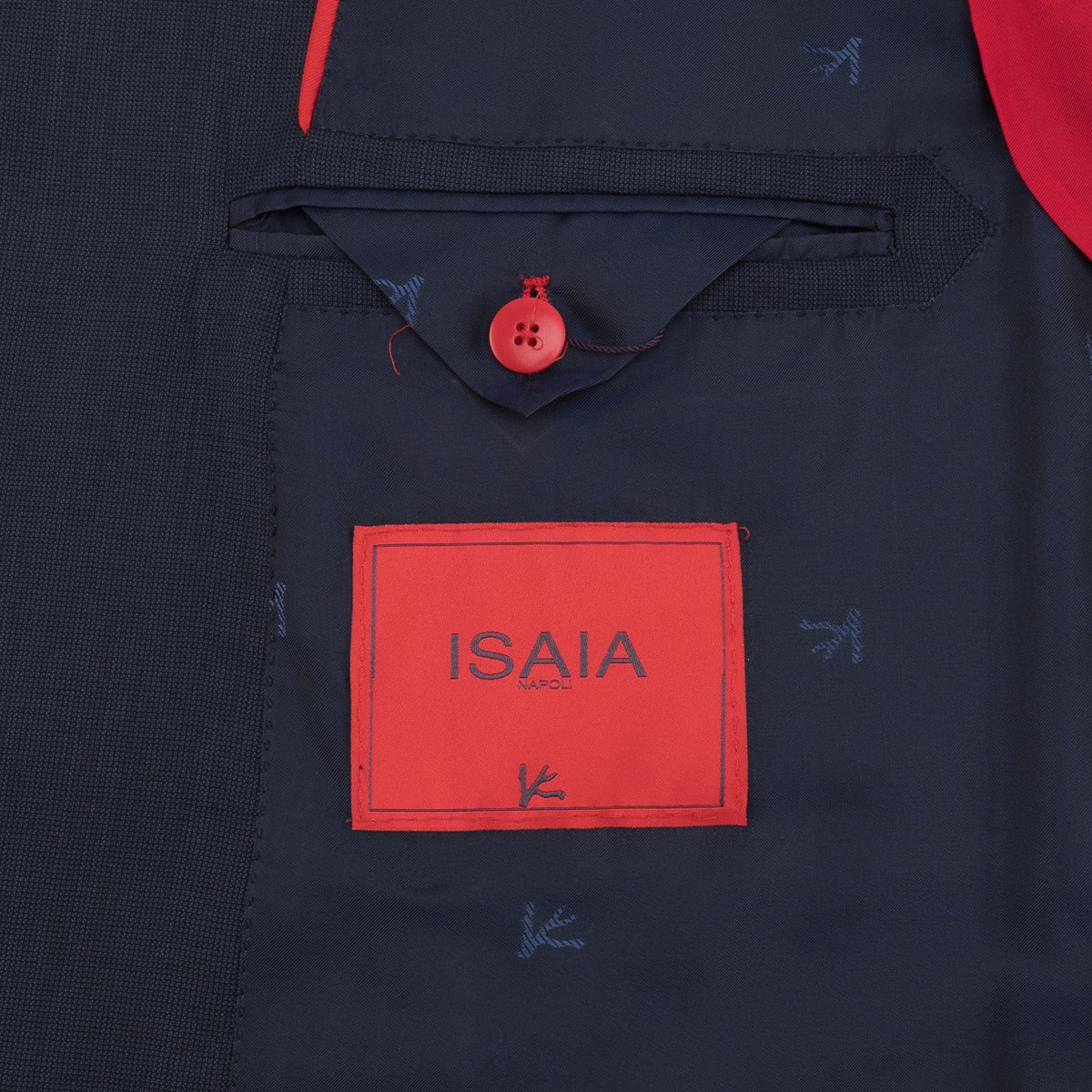 $6950 ISAIA "Amalfi" Blue Hand-Sewn Suit Fine Wool Textured 44 US / 54 EU 9R
