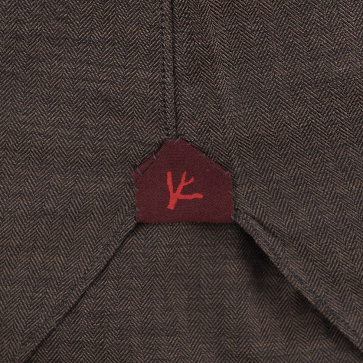 780$ ISAIA "Mix" Hand-Sewn Dress Shirt Brown Cotton 15.75 - 40