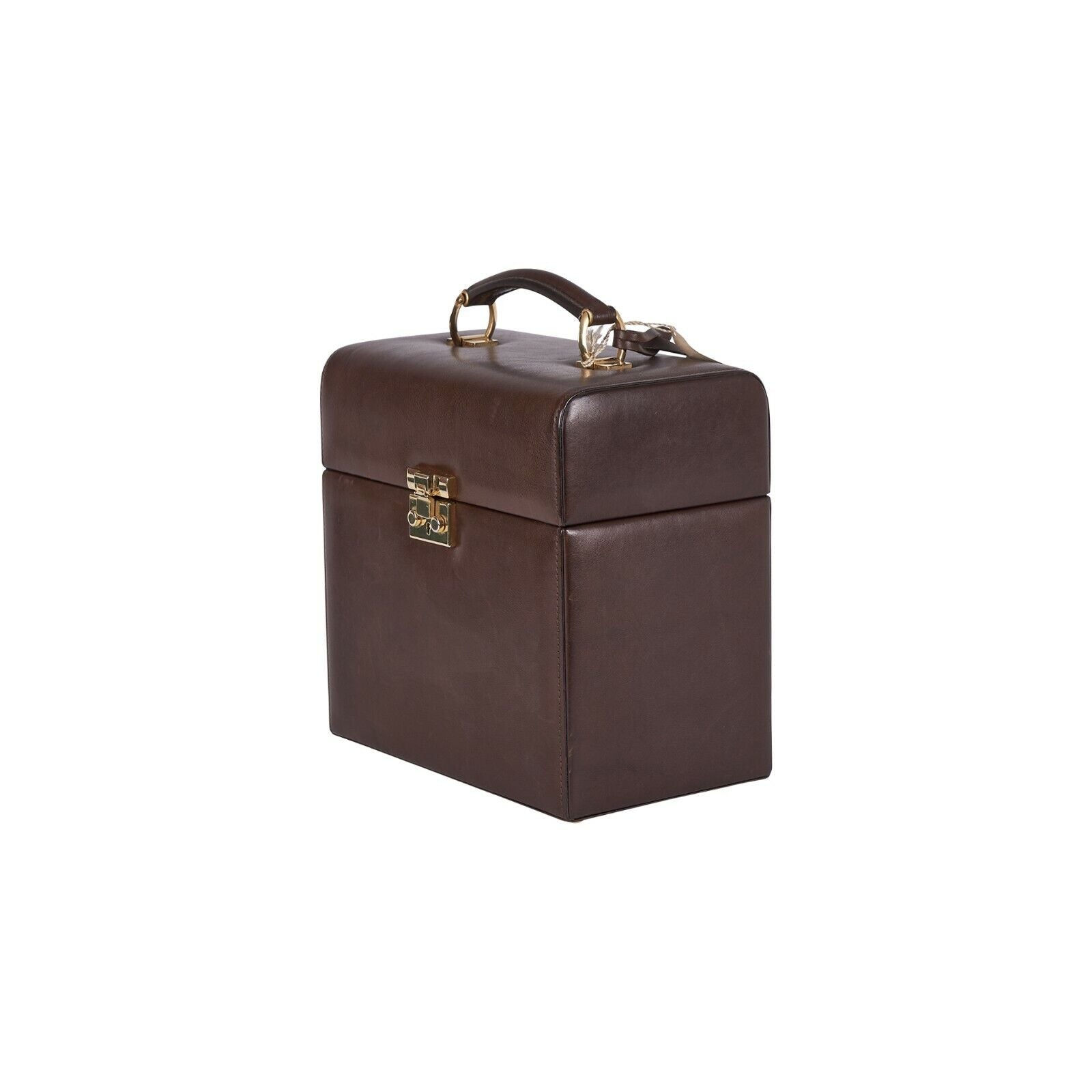 $2500 RARE BROOKS BROTHERS Leather Cocktail Shaker Set Travel Case New Vintage