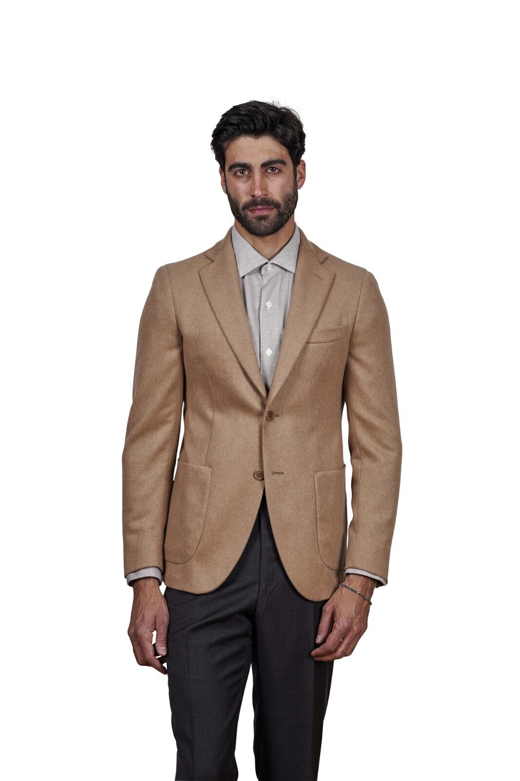 1800$ Luxury EUGENIO TOMBOLINI Sartorial Jacket 100% CAMEL HAIR Regular Fit