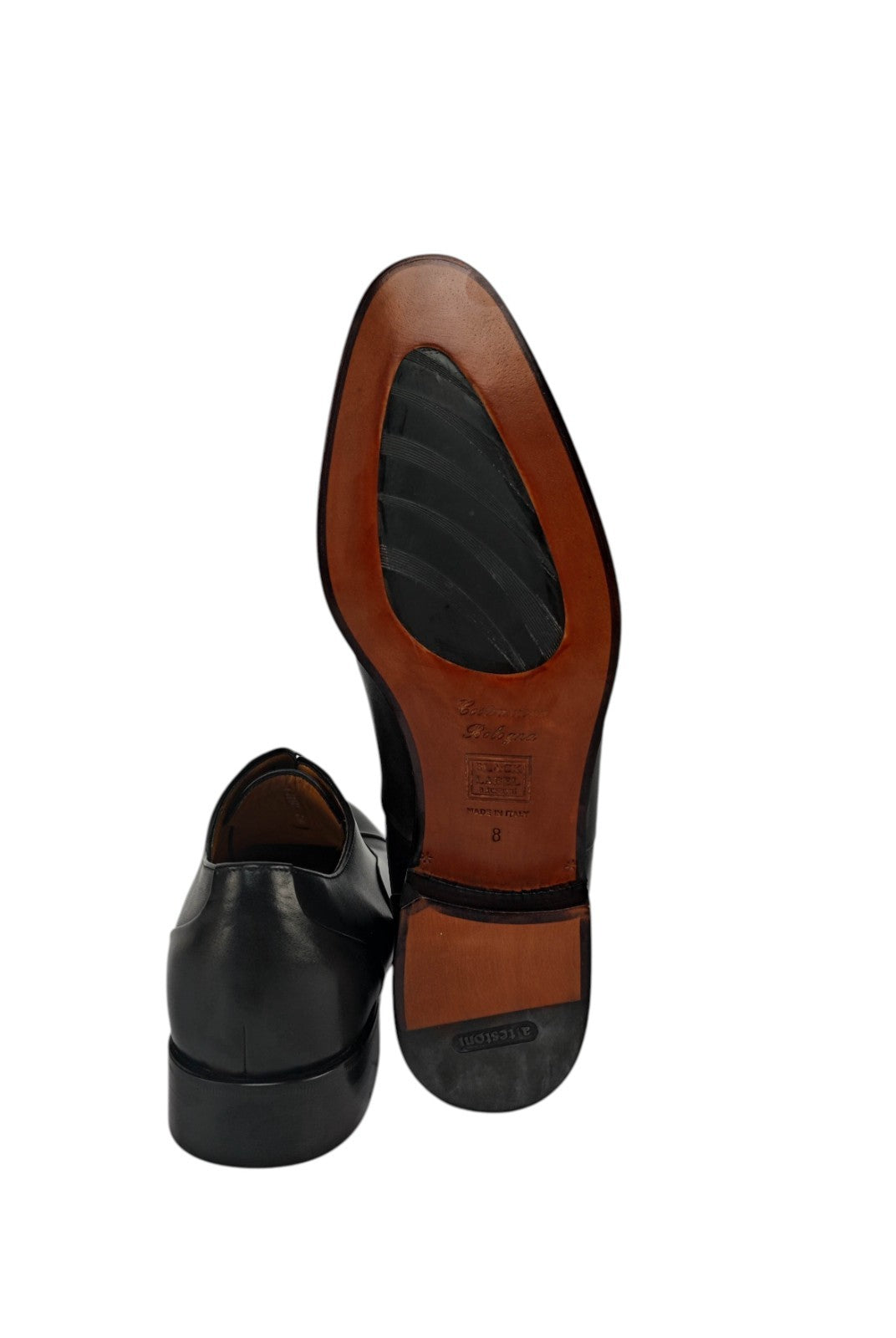 1300$ TESTONI 1929 Oxford Shoes Black Lux Calf Goodyear Welted 8 UK 9 US 42 IT