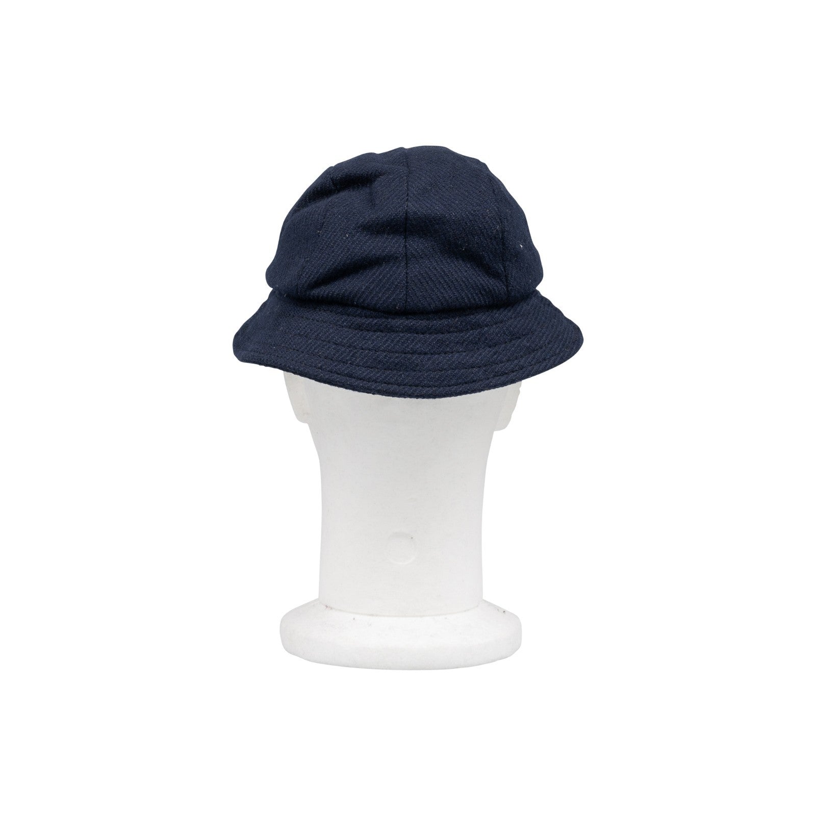 250$ RUBINACCI NAPOLI Made in England Blue Wool Tweed Bucket Hat