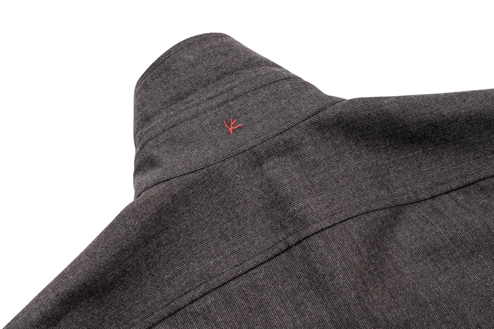 $3500 ISAIA NAPOLI Brown Overshirt Jacket Wool Sz M ( Similar to S Size )