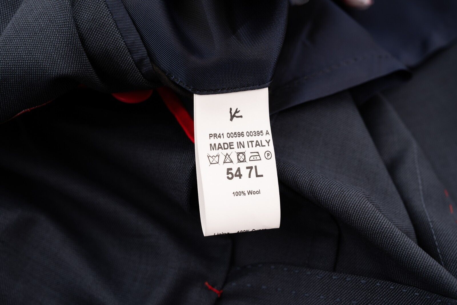 $5600 ISAIA NAPOLI Blue Hand-Sewn Solid Suit Fine Wool 44 US / 54 EU 7R