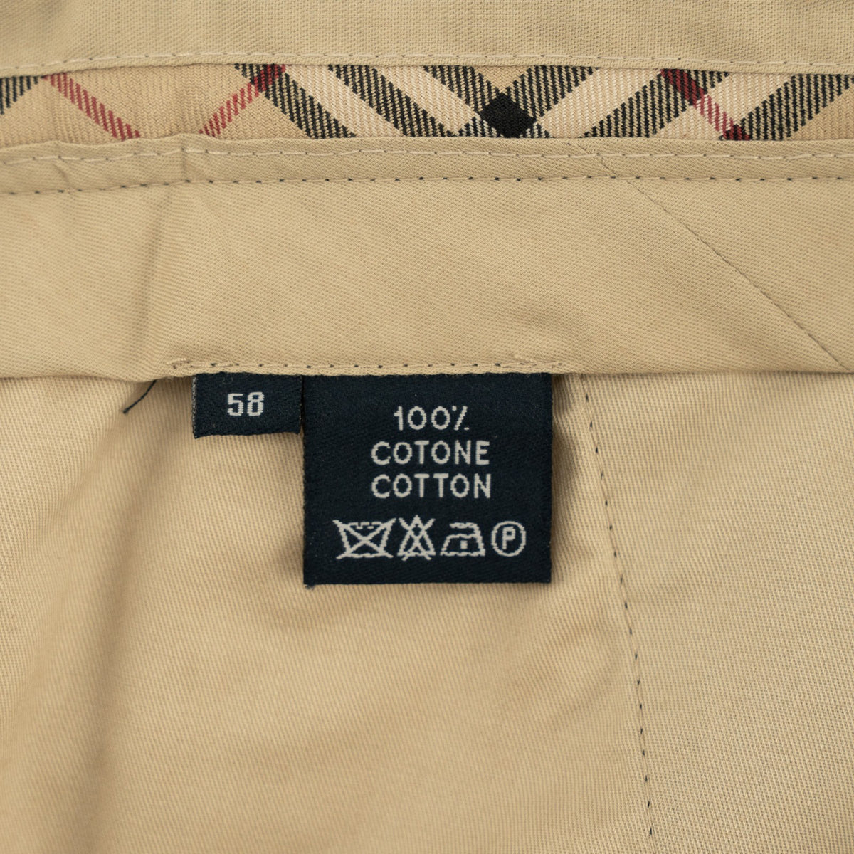 700$ BURBERRY LONDON Blue Navy Chino Cotton Pant Regular Fit 42 US / 58 EU